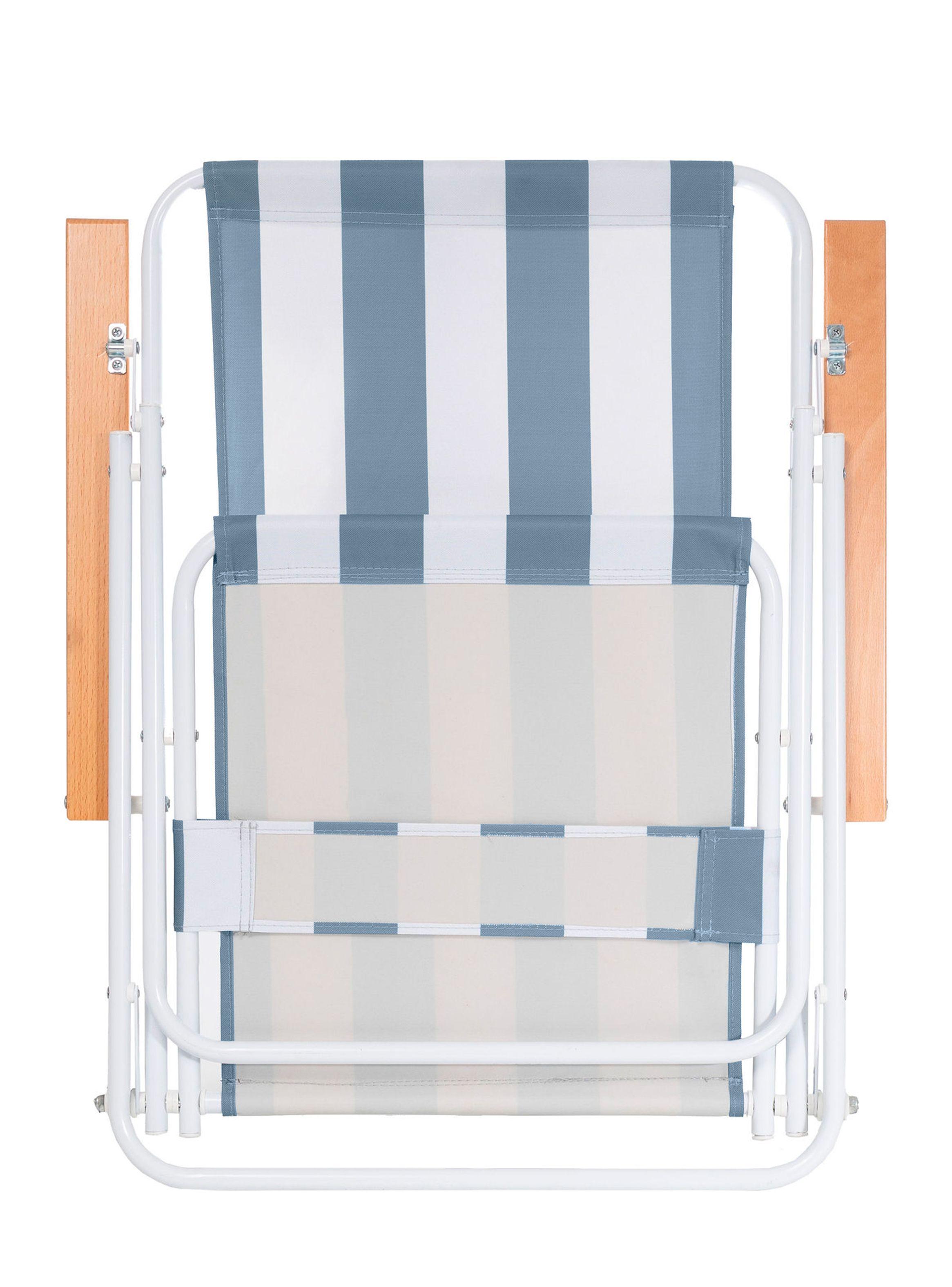 Silla Plegable Confort Azul-3