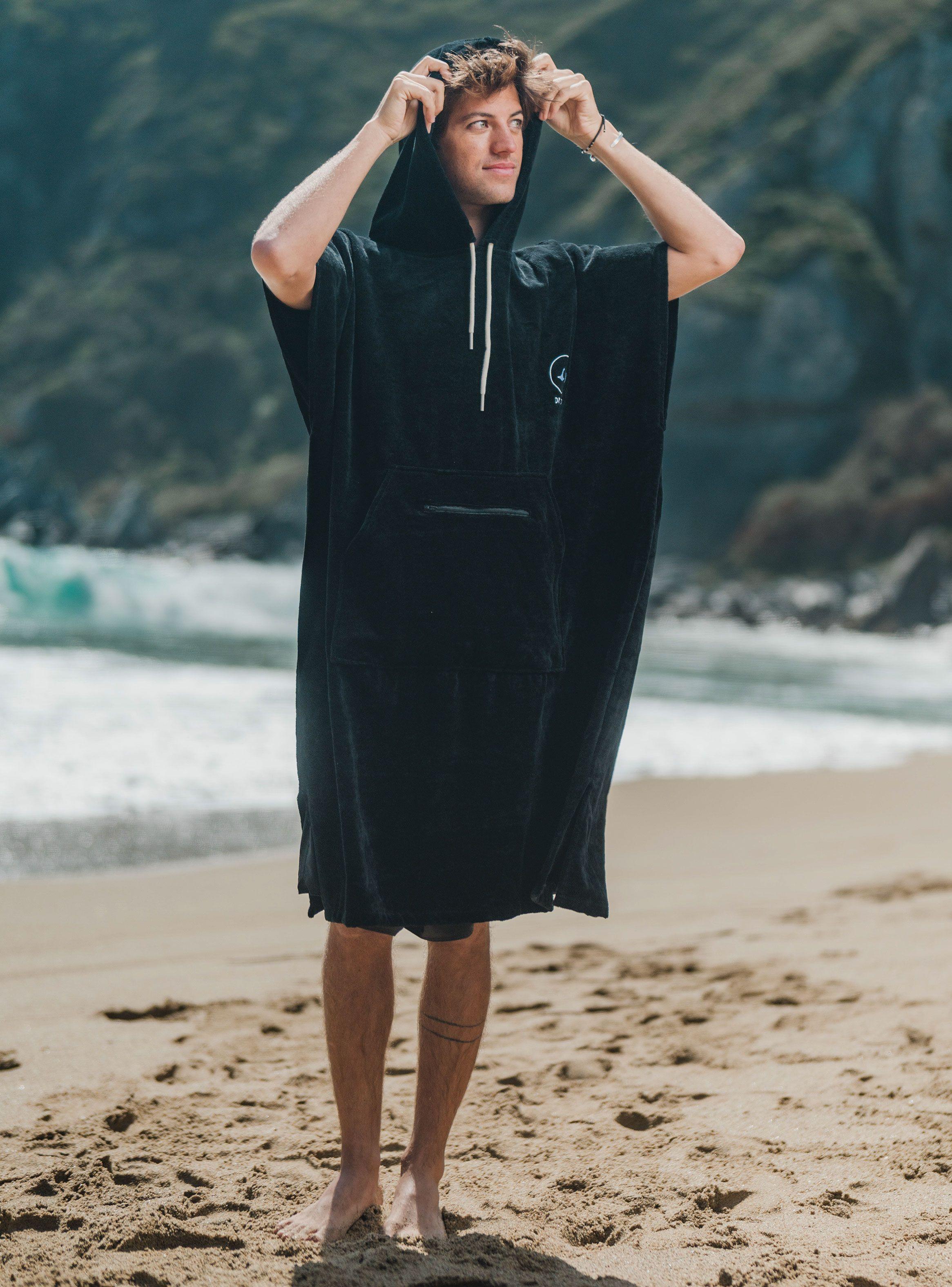 Toalla Poncho Classic 93x68 cm Negro-2