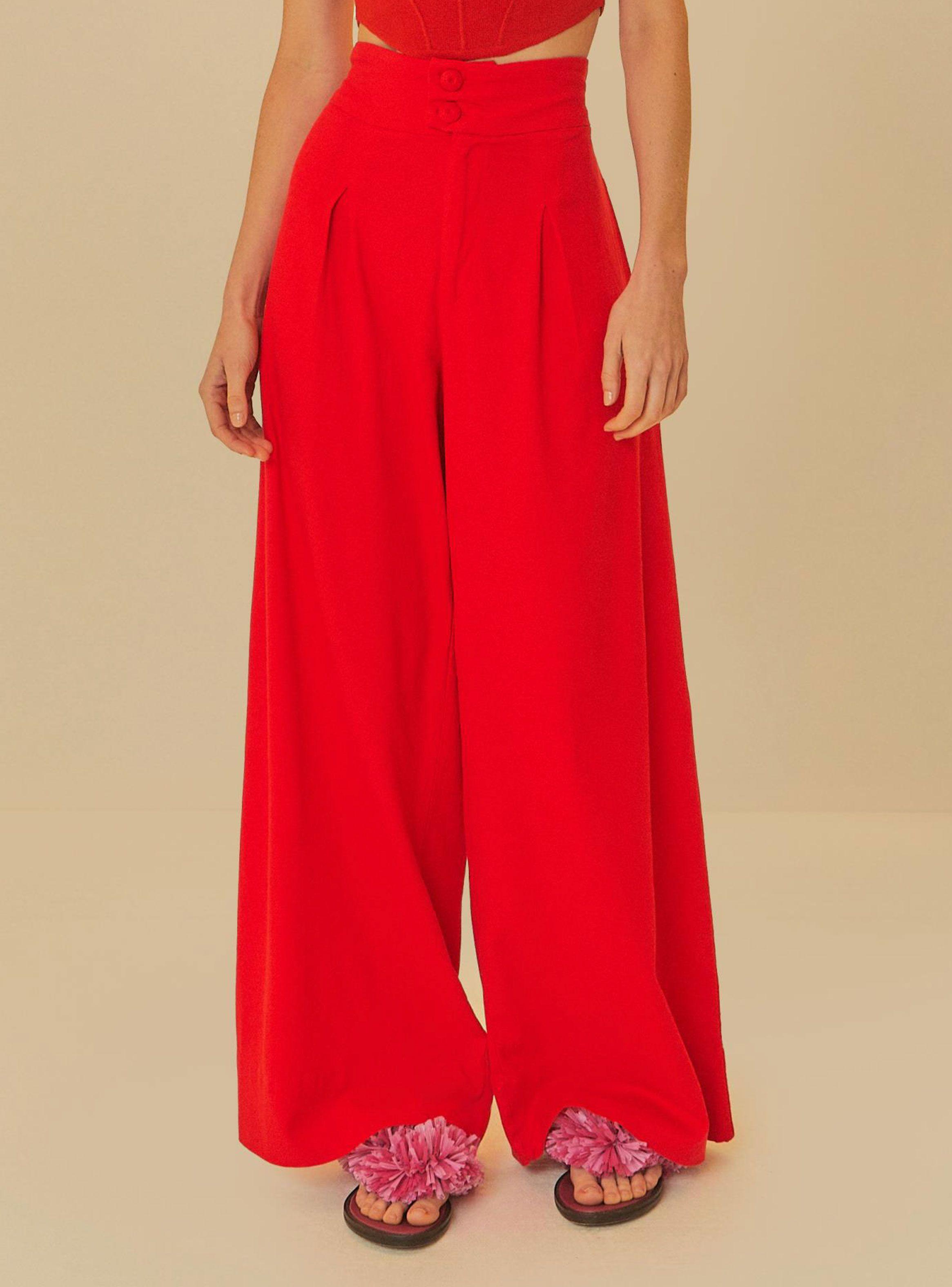 Pantalón Recto Ancho-0
