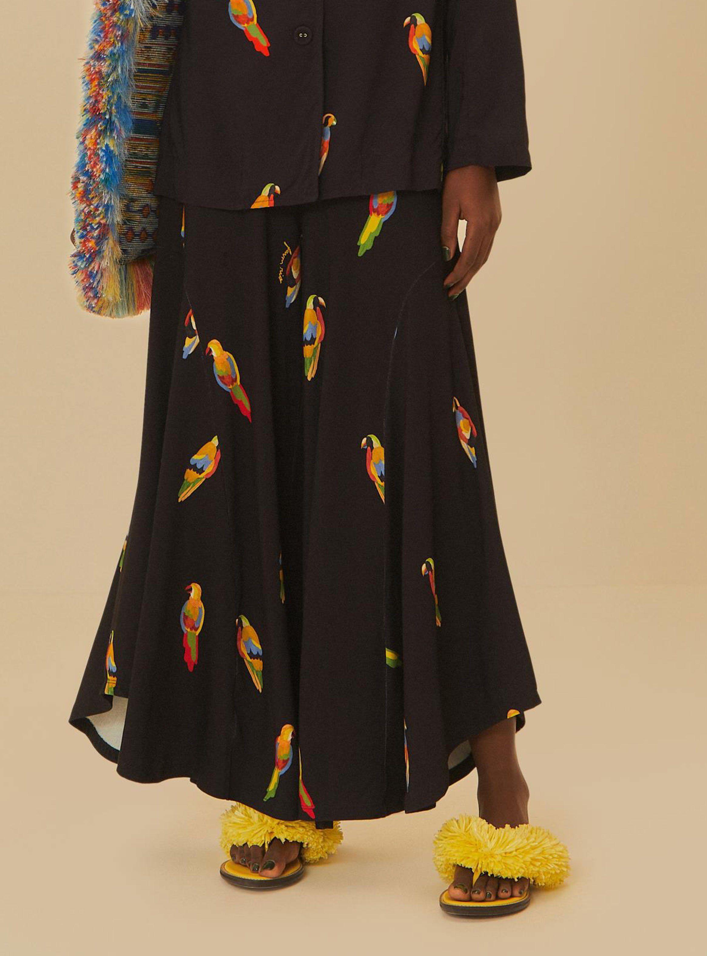 Pantalón con Aves-0