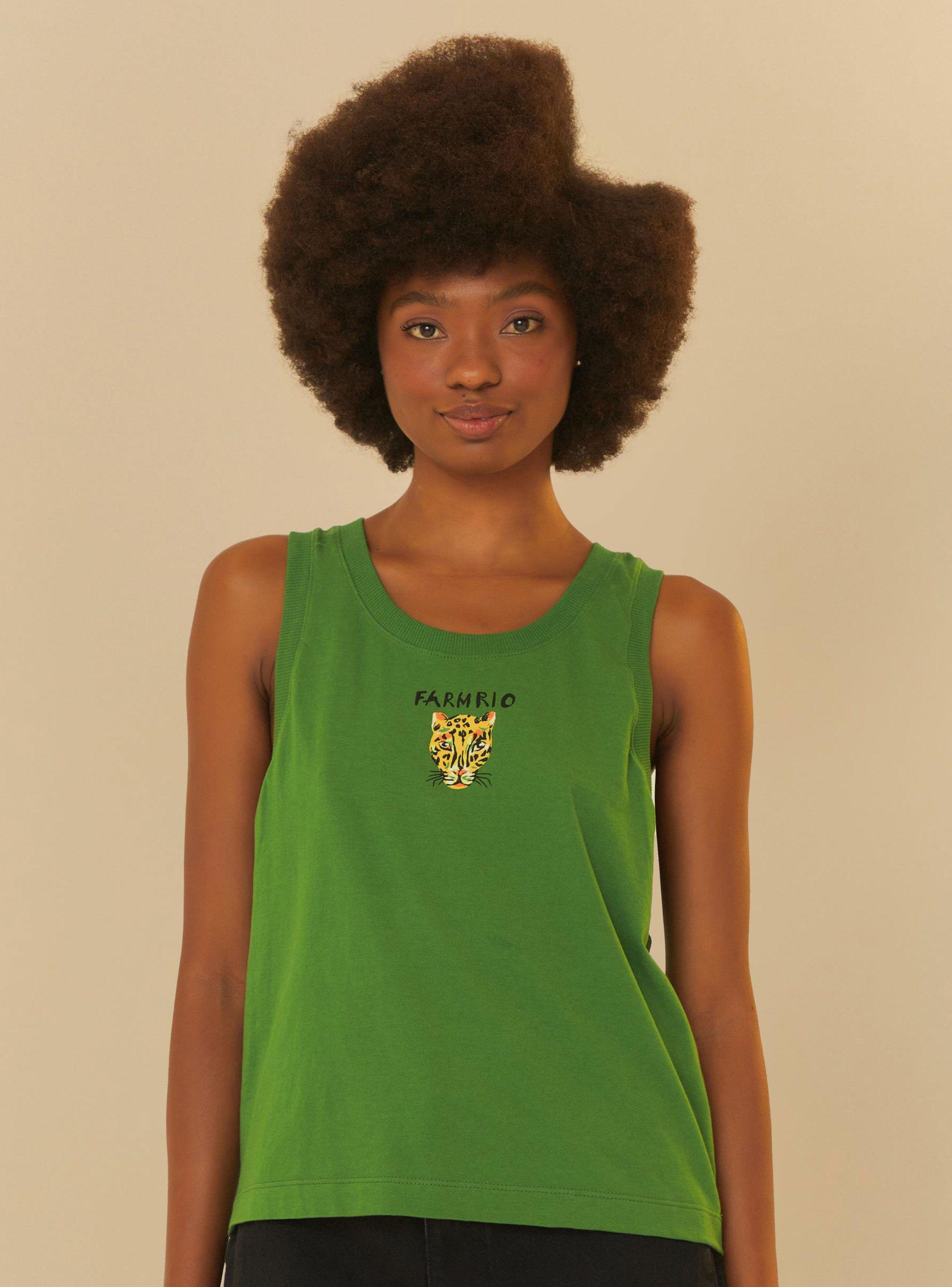 Polera sin Mangas Dibujo Tigre-0