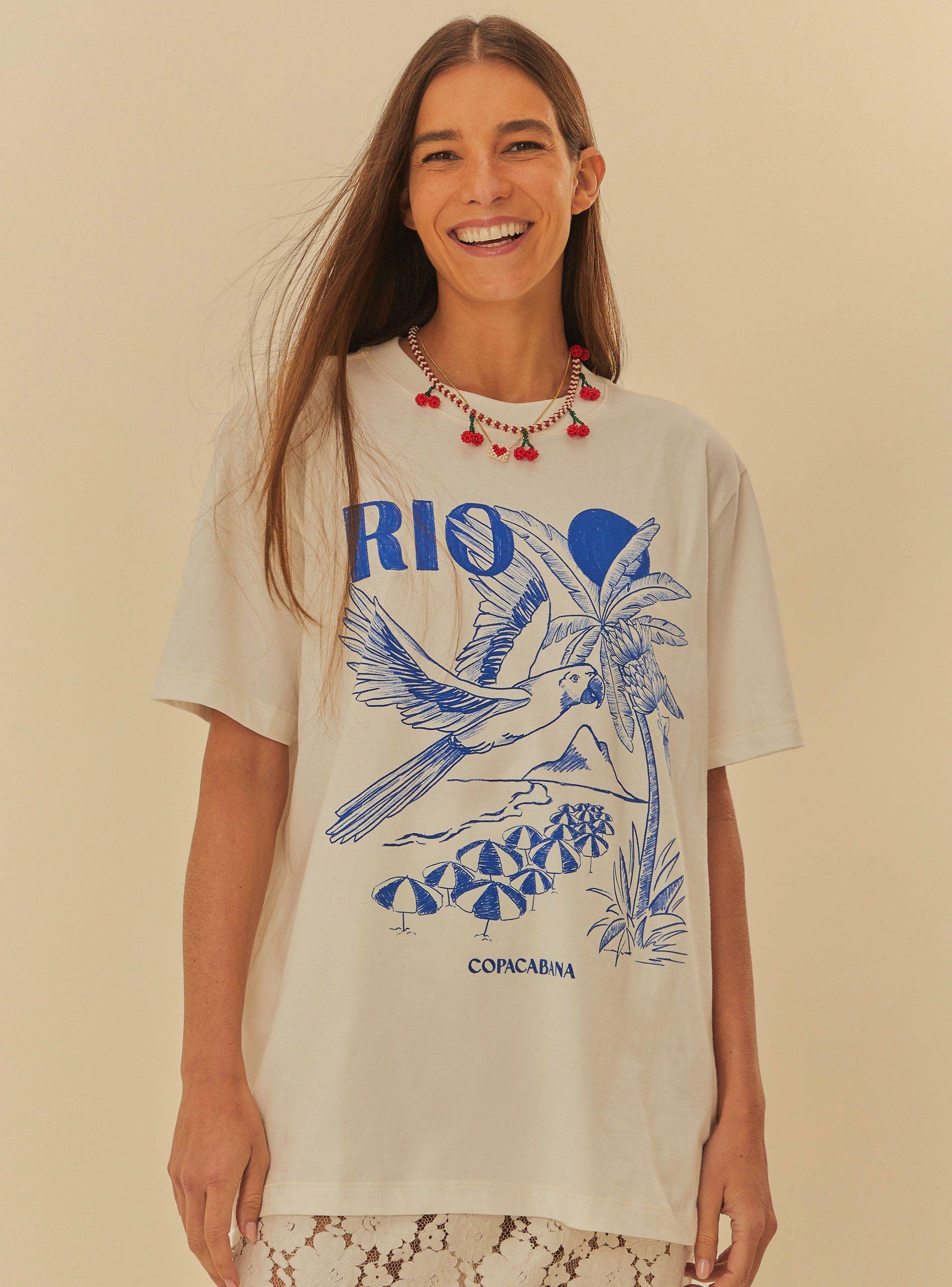 Polera Manga Corta Copacabana Farm Rio
