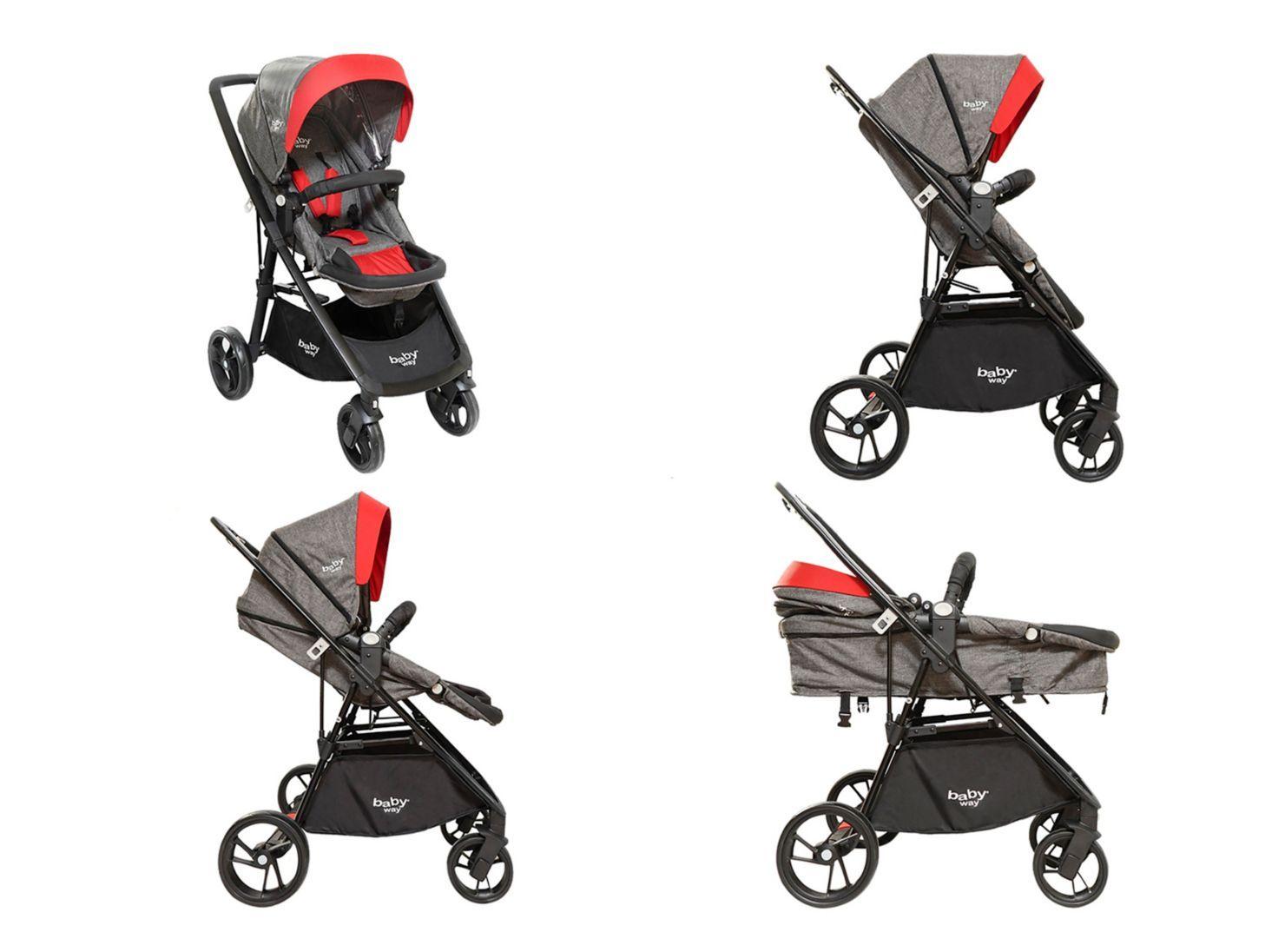 Coche Baby Way Travel Light BW412R181 Rojo-1