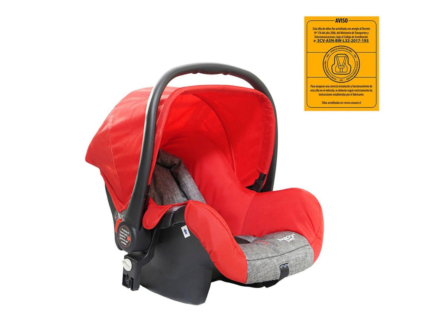 Coche Baby Way Travel Light BW412R181 Rojo-3