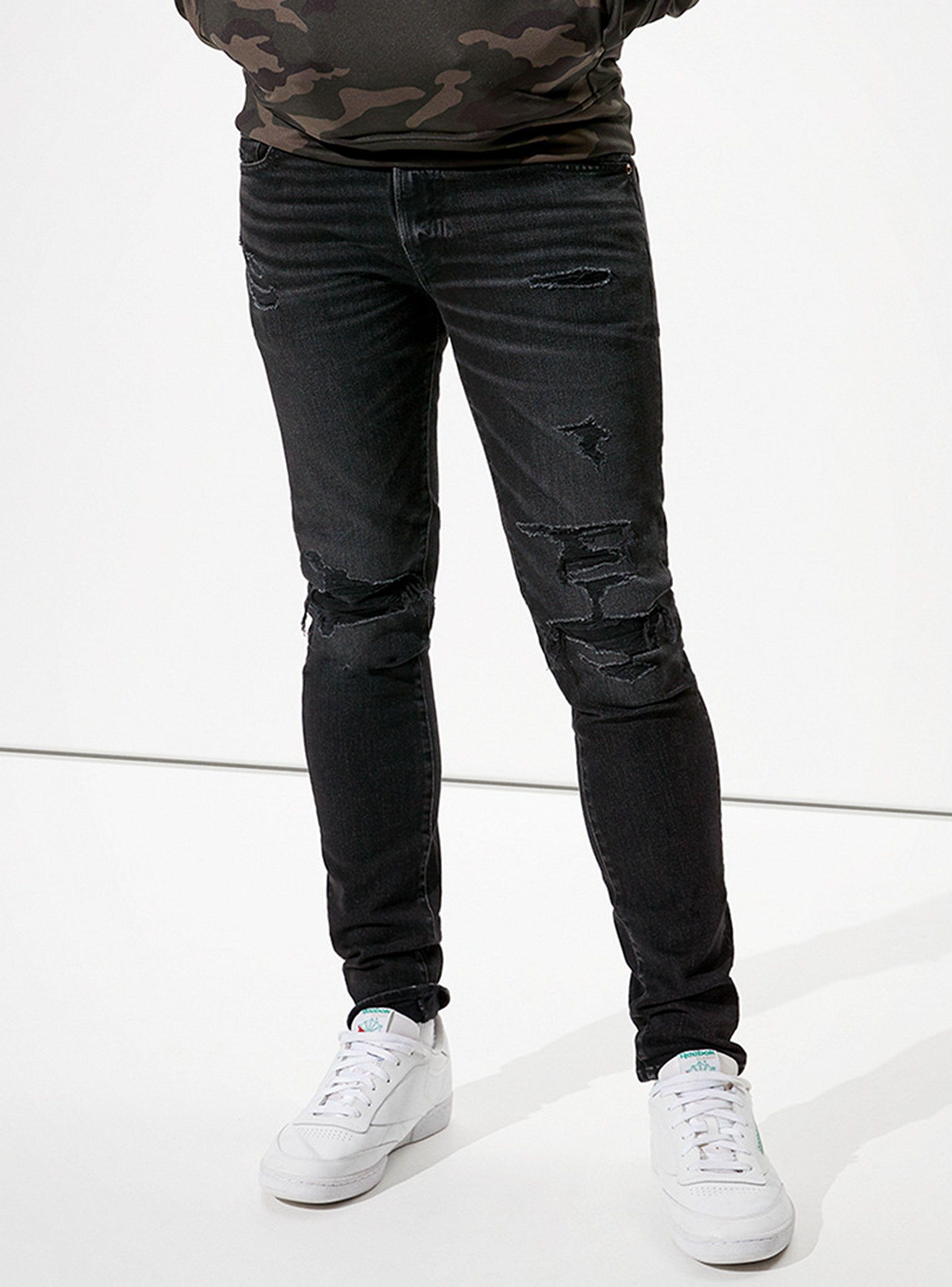 Jeans American Eagle Skinny Fit Airflex Negro-0