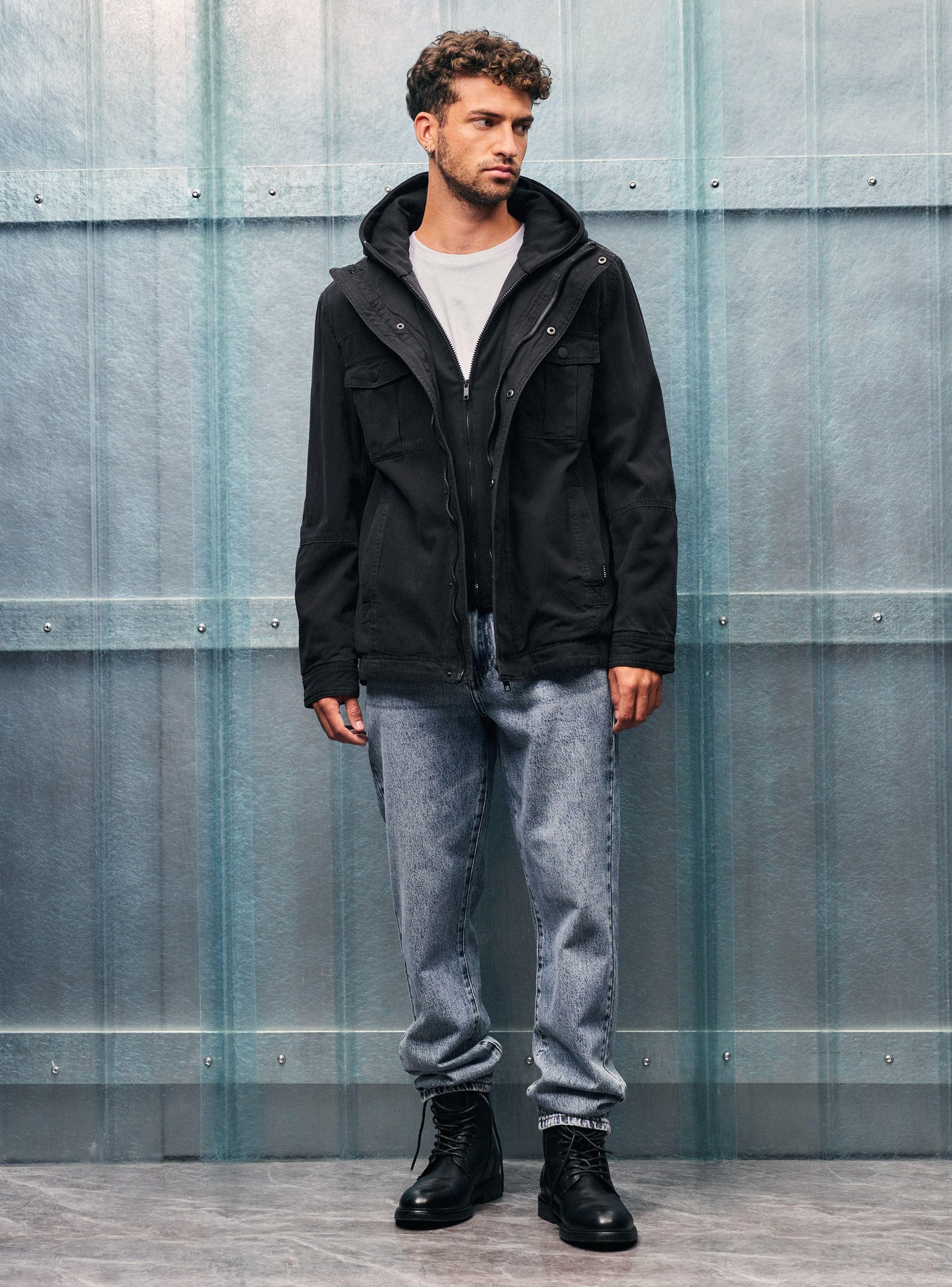 Chaqueta con Gorro Desmontable-4