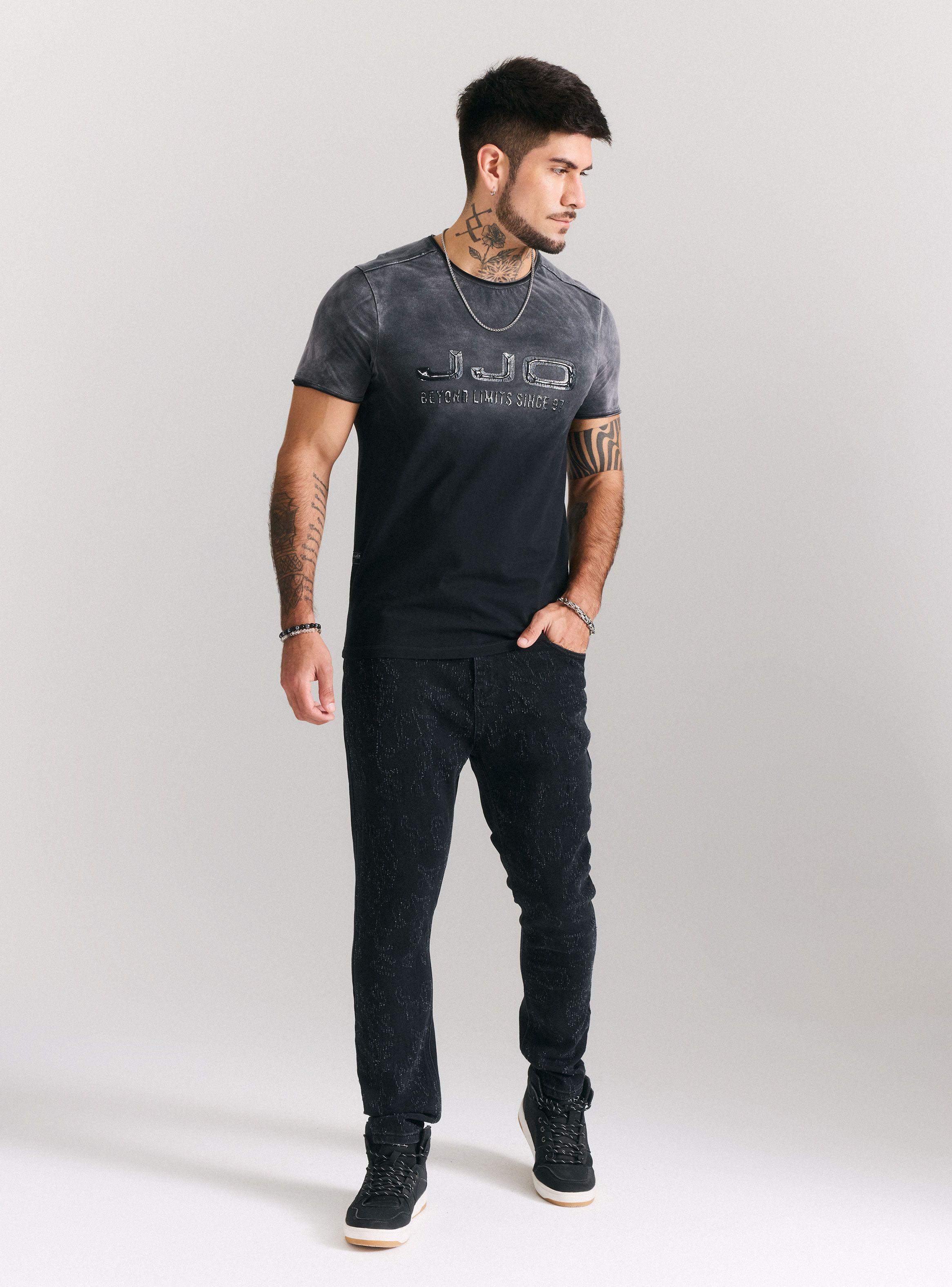 Jeans Full Roturas Piquetes Tapered Fit-4