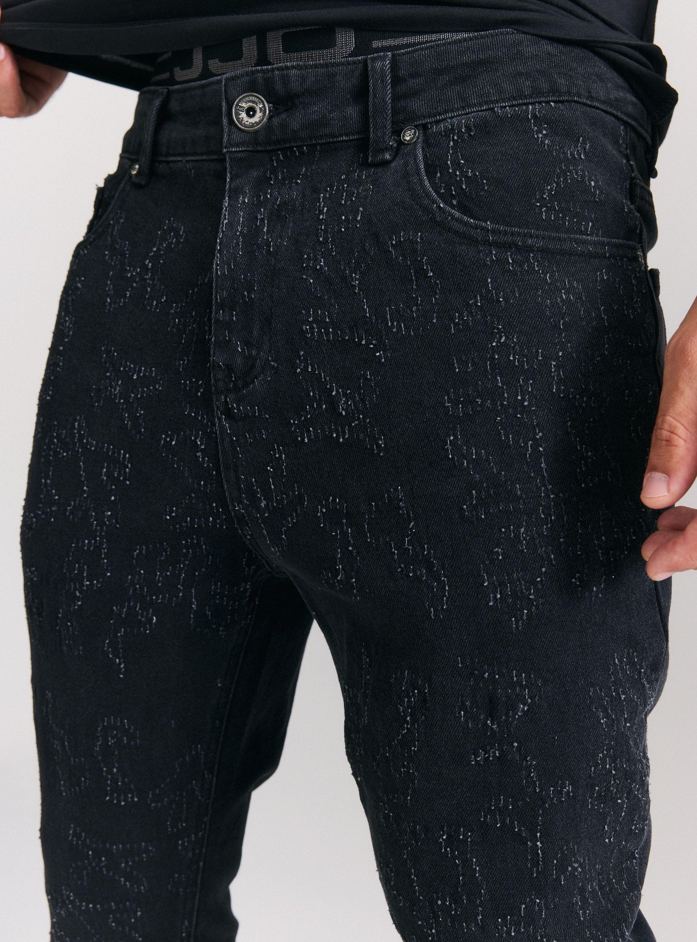Jeans Full Roturas Piquetes Tapered Fit-2
