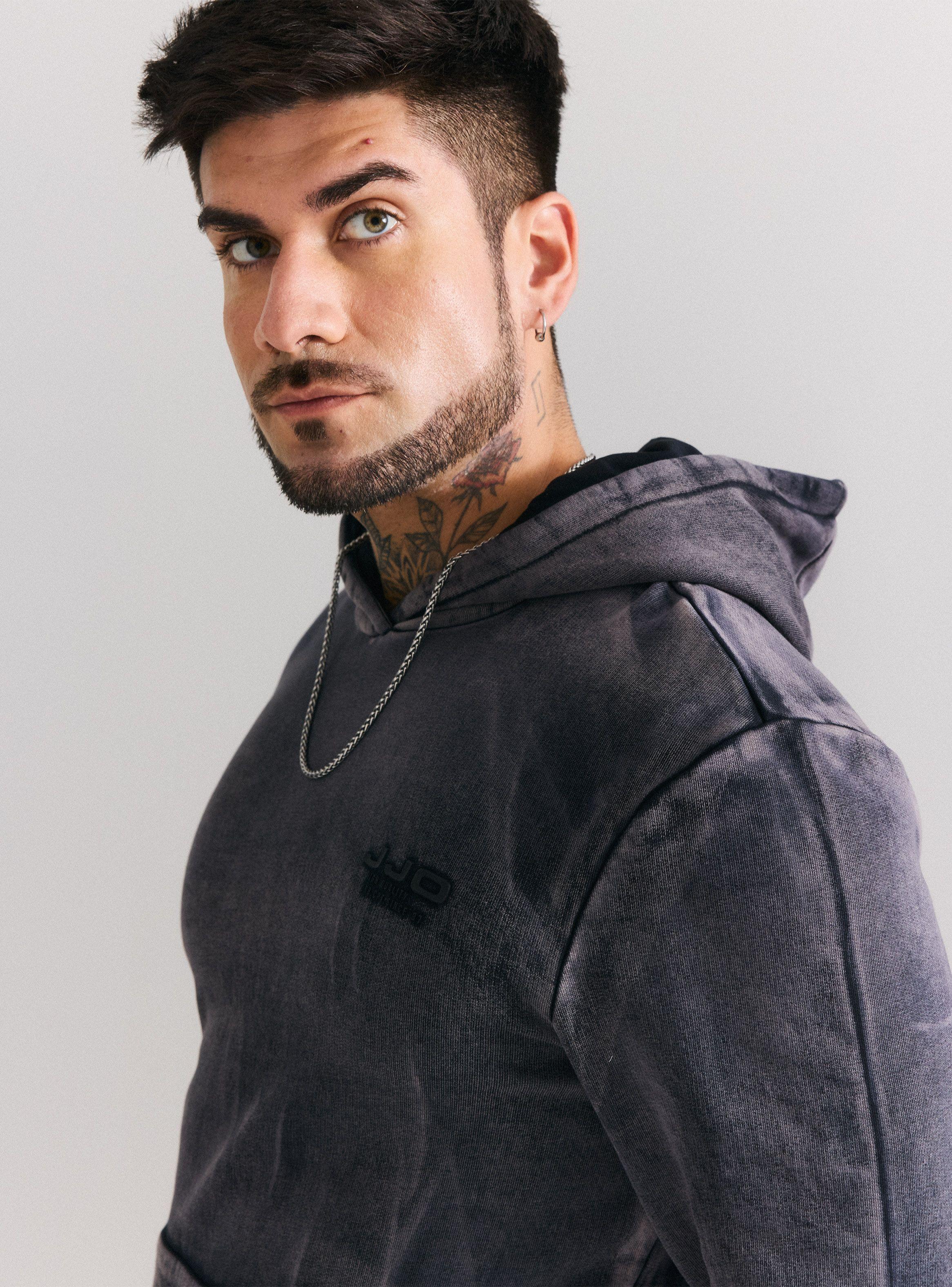 Polerón Hoddie Lavado Bolsillo Canguro-2