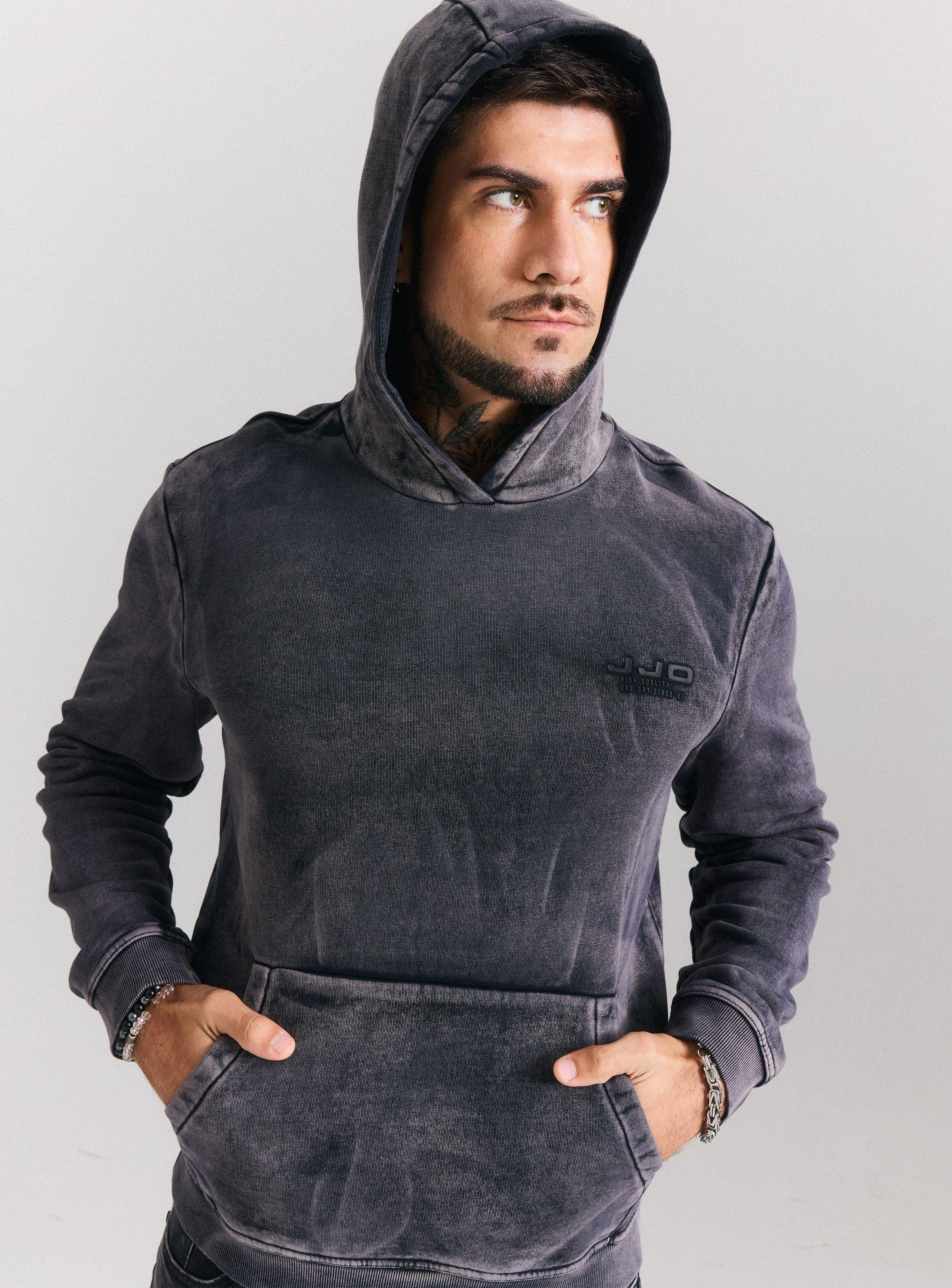 Polerón Hoddie Lavado Bolsillo Canguro-3