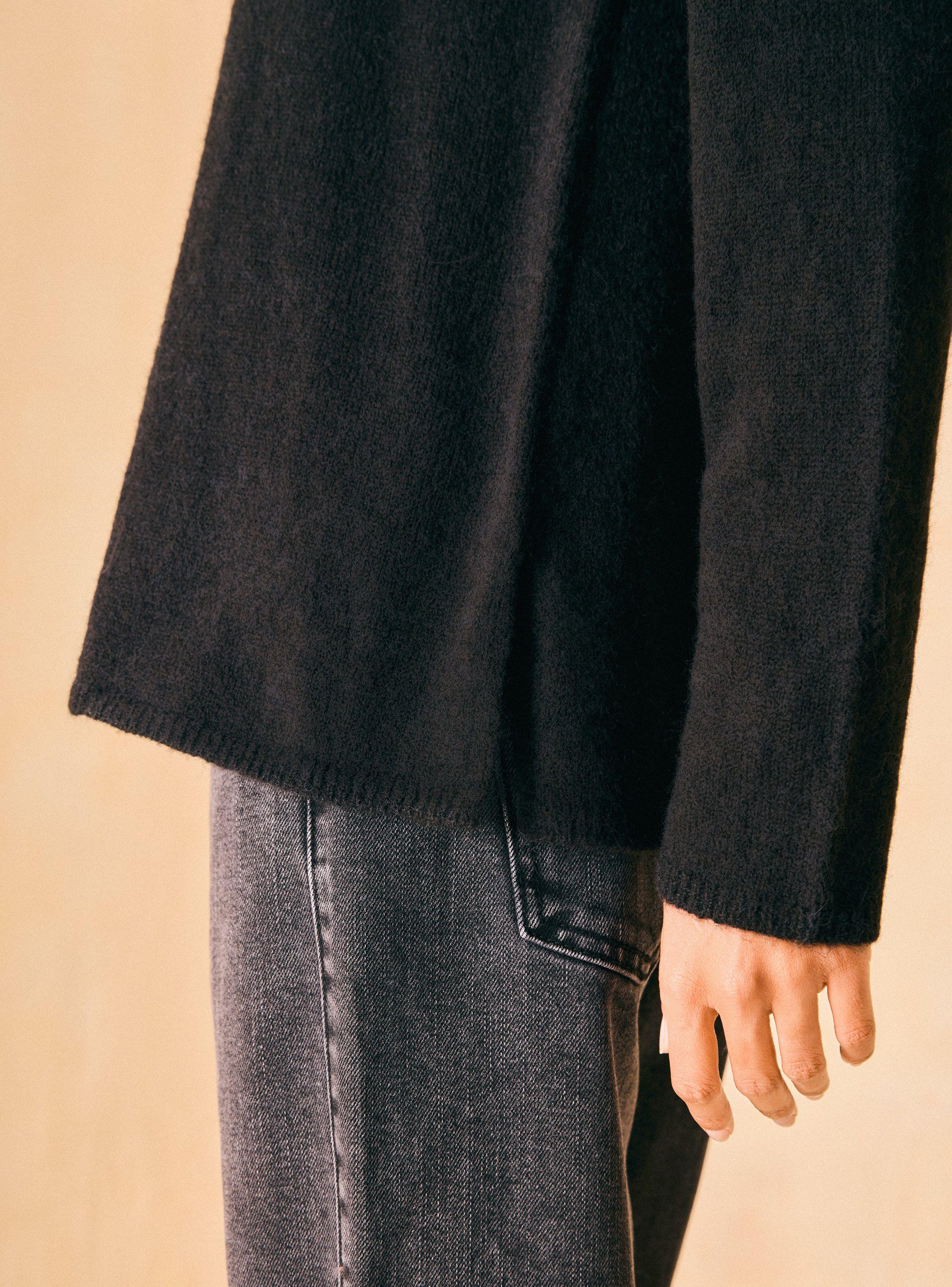 Sweater Estilo Básico con Cuello Alto-3