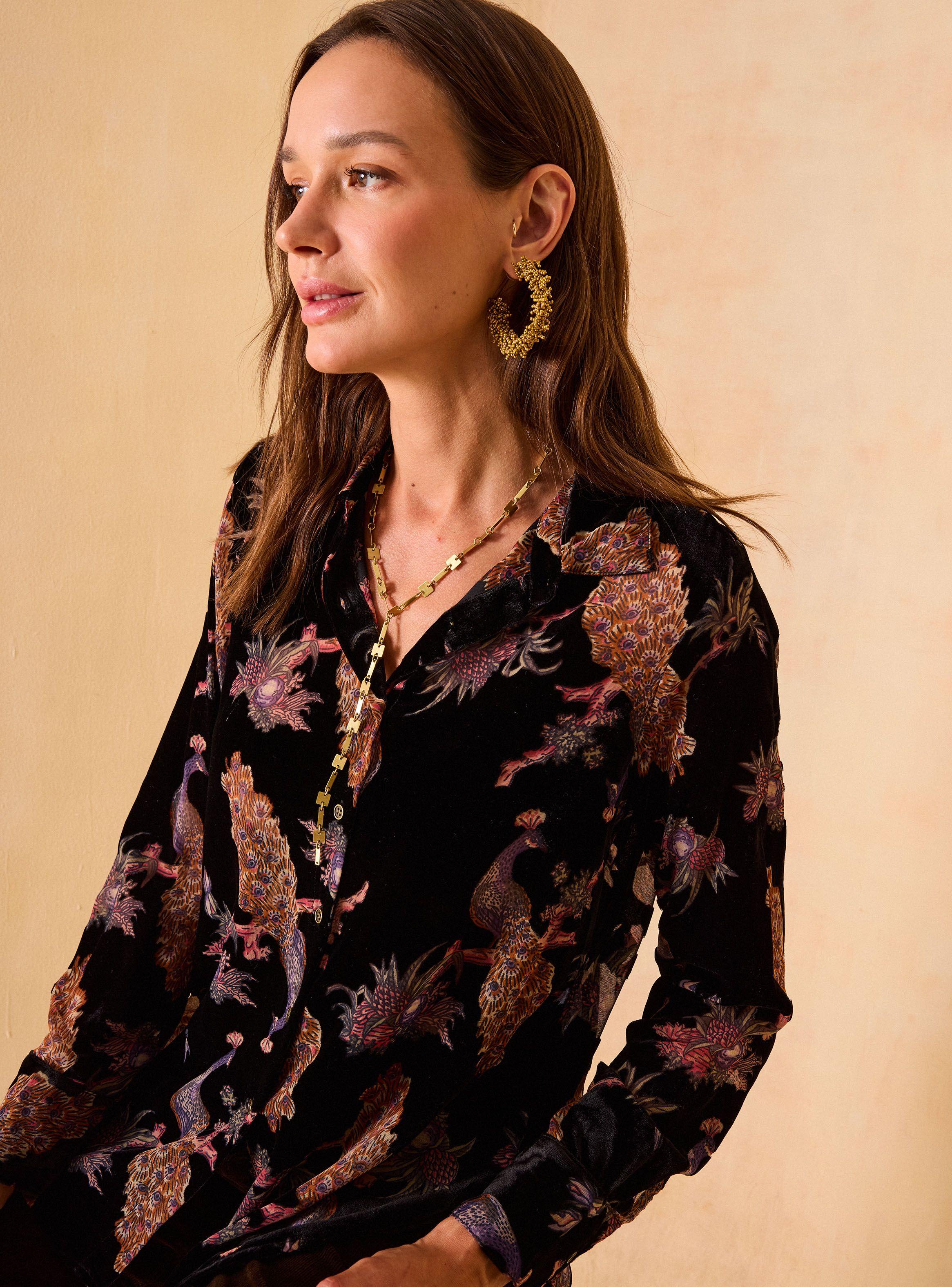 Blusa Devoré Estampado-2