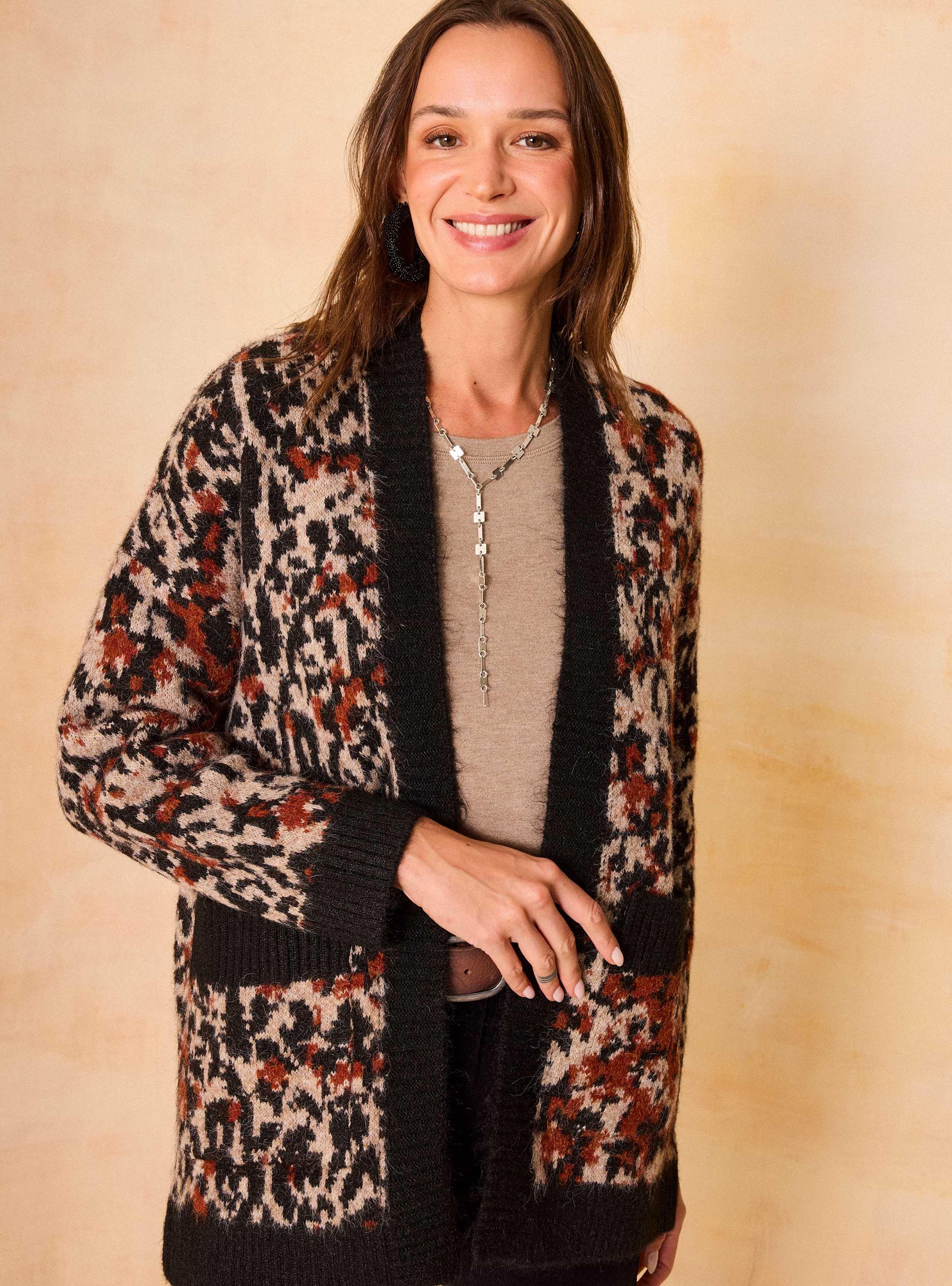 Chaleco Jacquard Animal Print-2