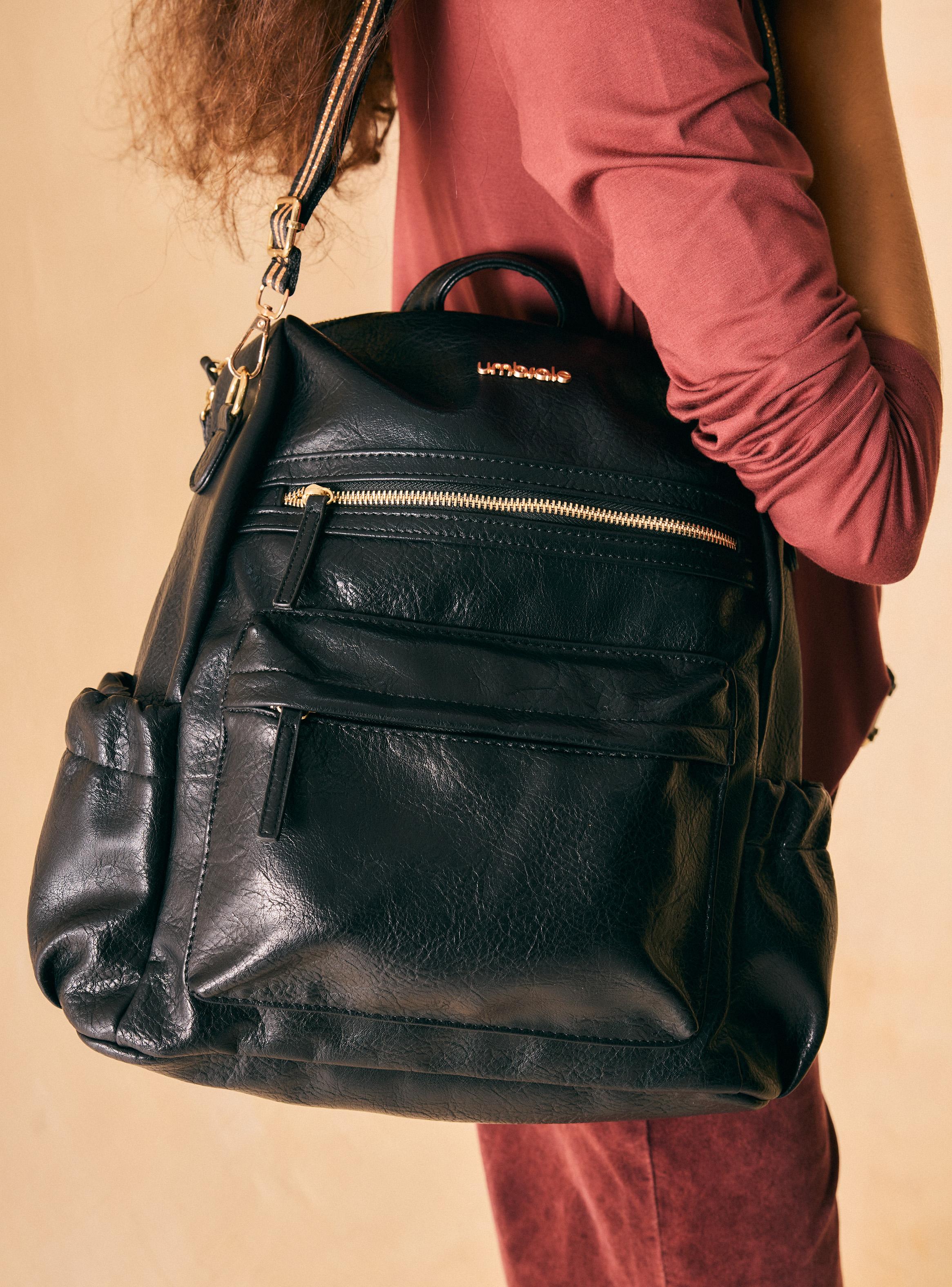 Mochila Urbana Ecocuero con Strap de Lurex-6