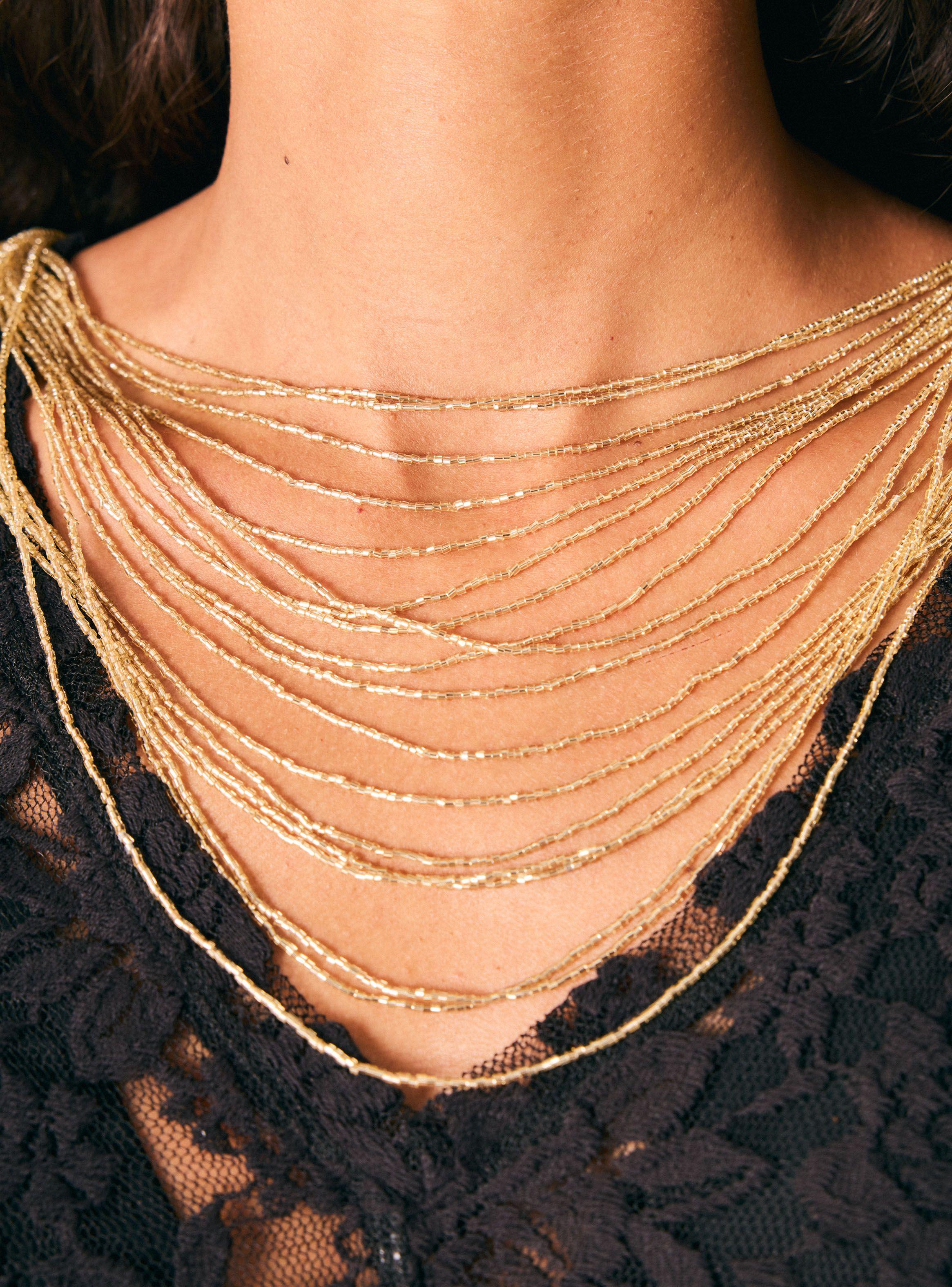 Collar Mostacillas en Capas-1