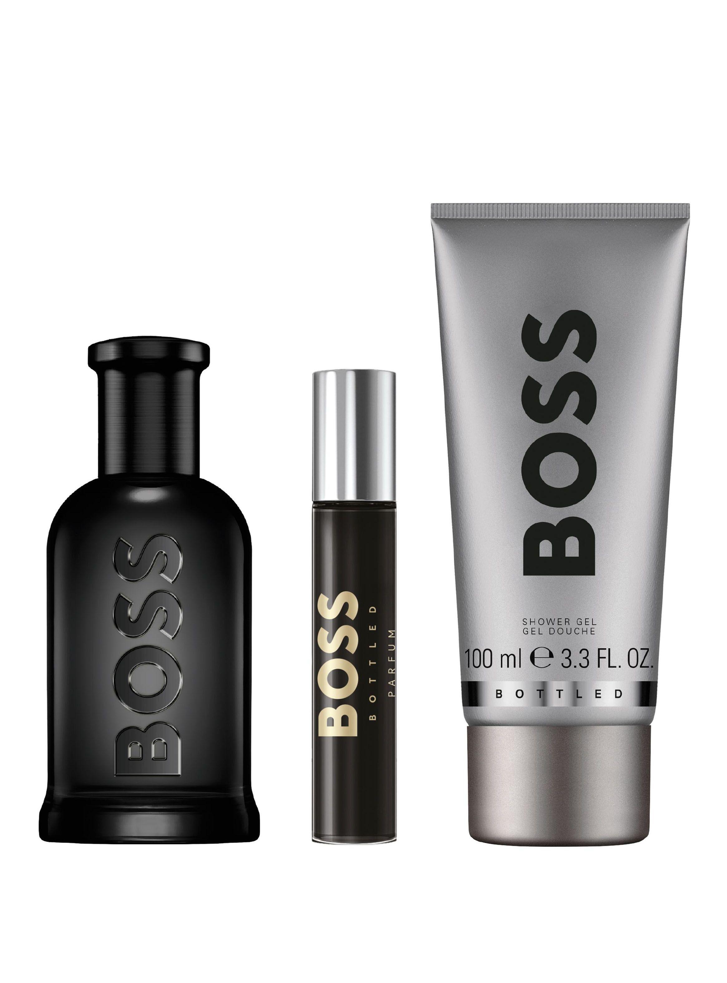 Set Perfume Bottled Parfum 100 ml + Pen Spray 10 ml + Shower Gel 100 ml Hugo Boss-0
