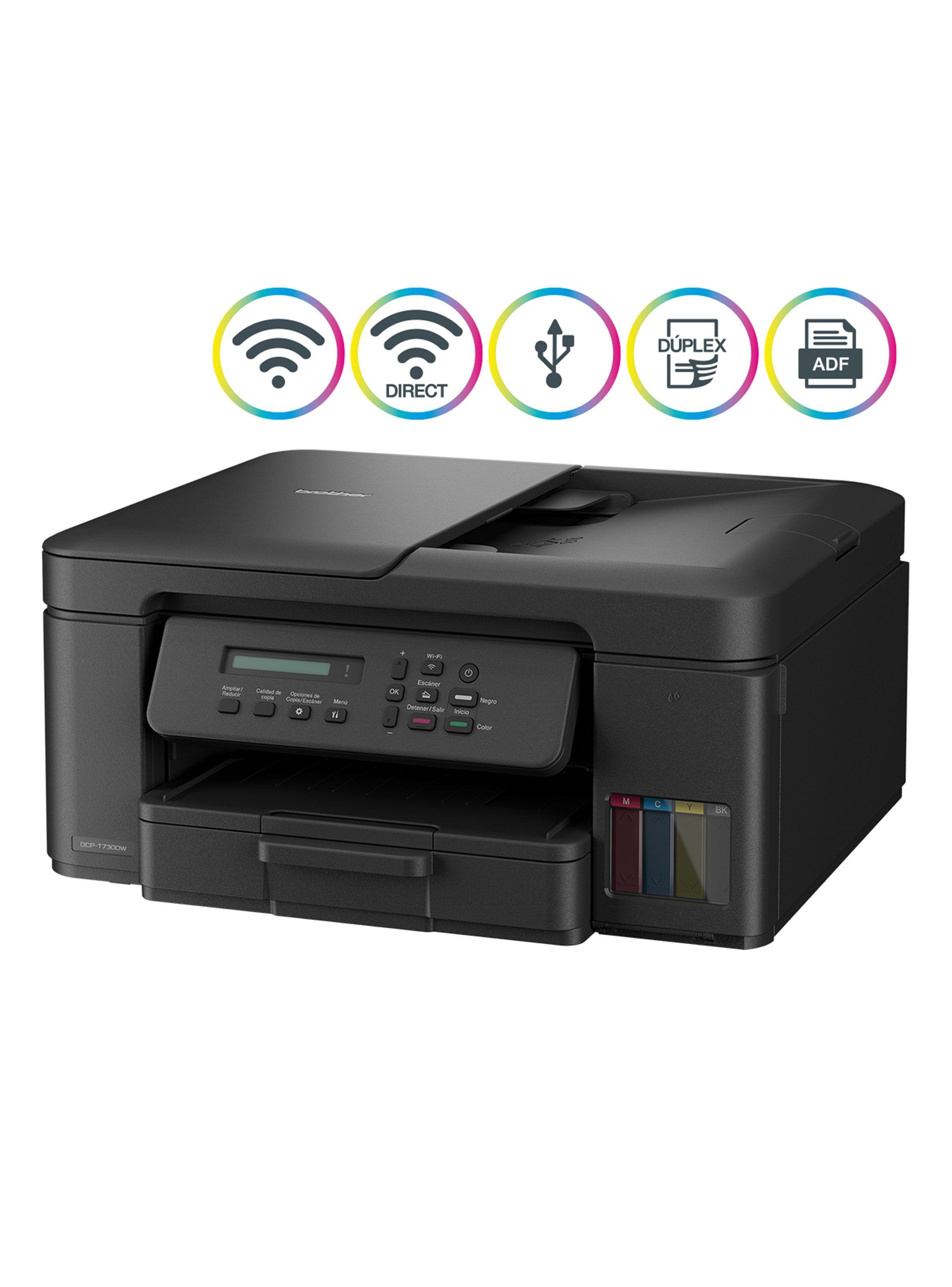 Impresoras Tinta Continua Multifuncional DCPT730DW Negro-2