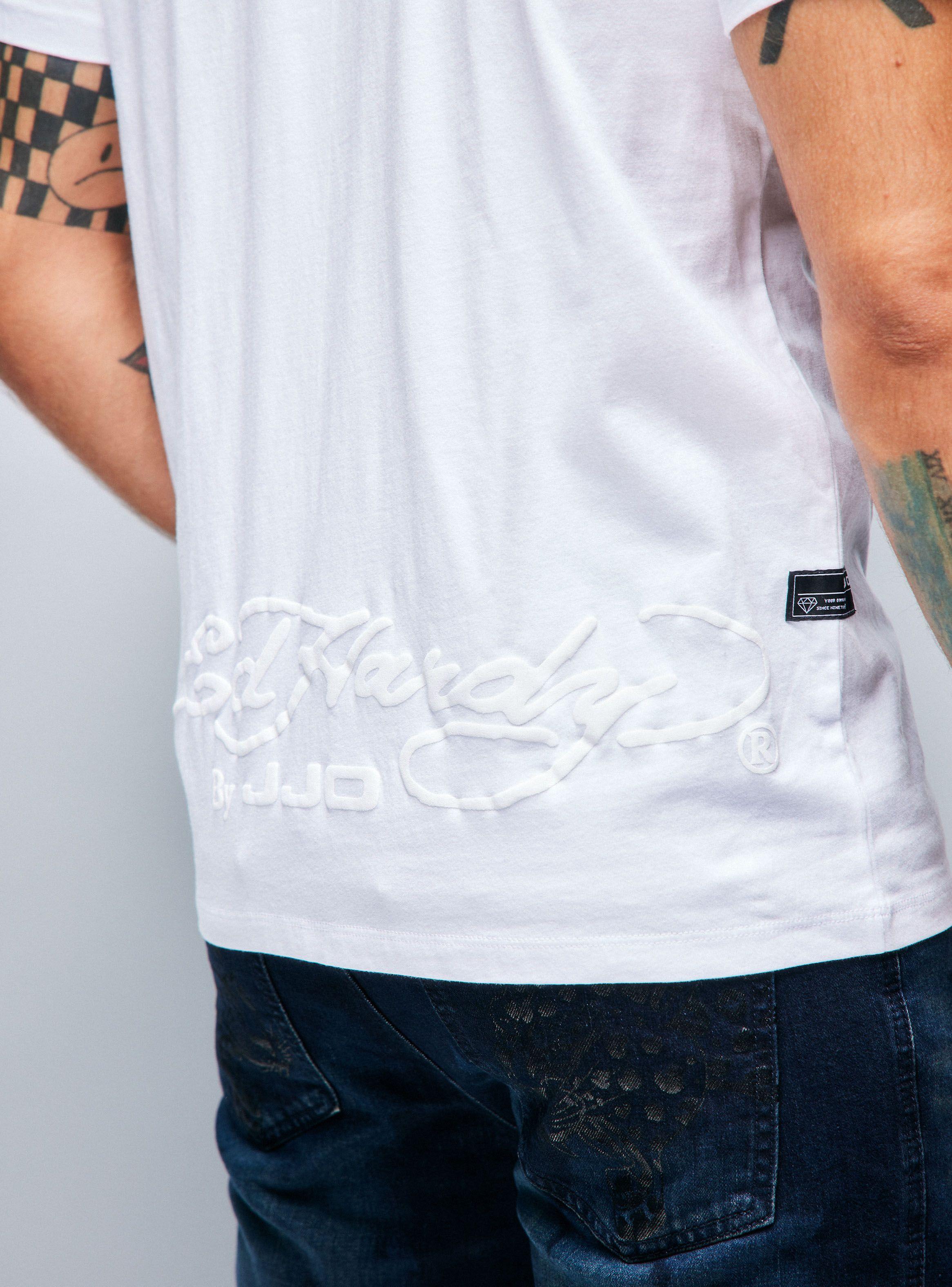 Polera Ed Hardy Estampado Pantera Tono Sobre Tono-3
