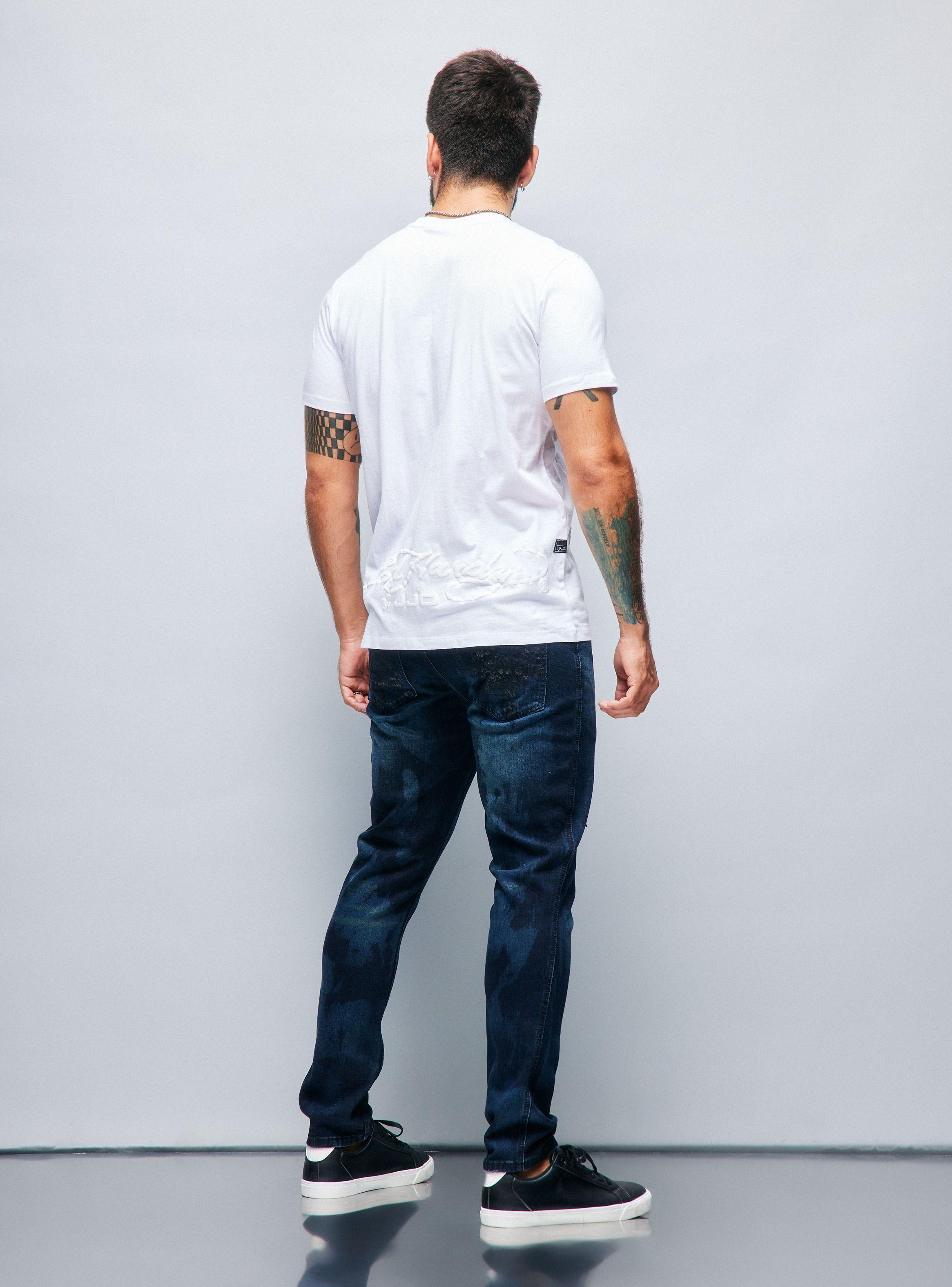 Polera Ed Hardy Estampado Pantera Tono Sobre Tono-5
