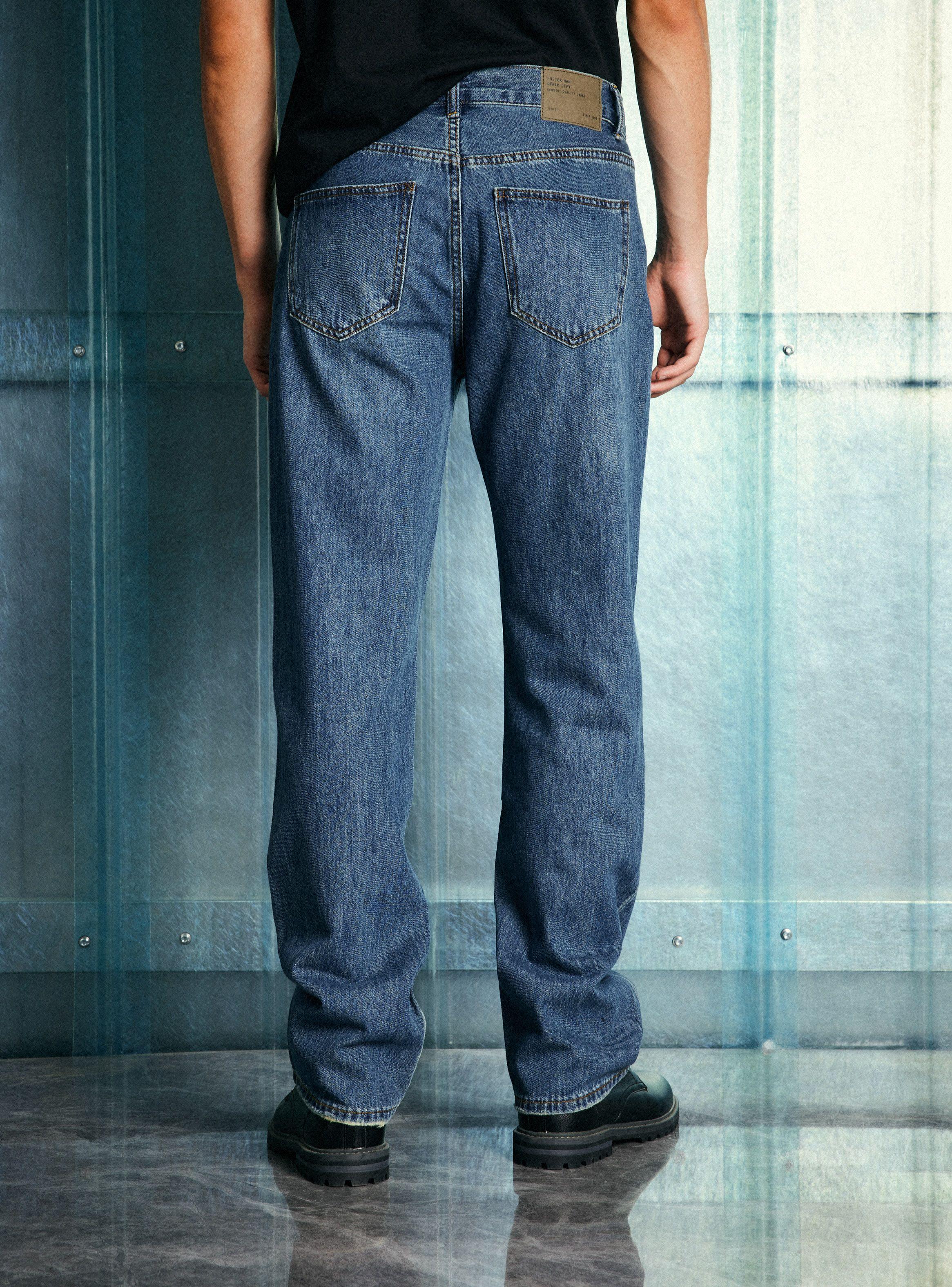 Jeans Recto Medio Lavado-1