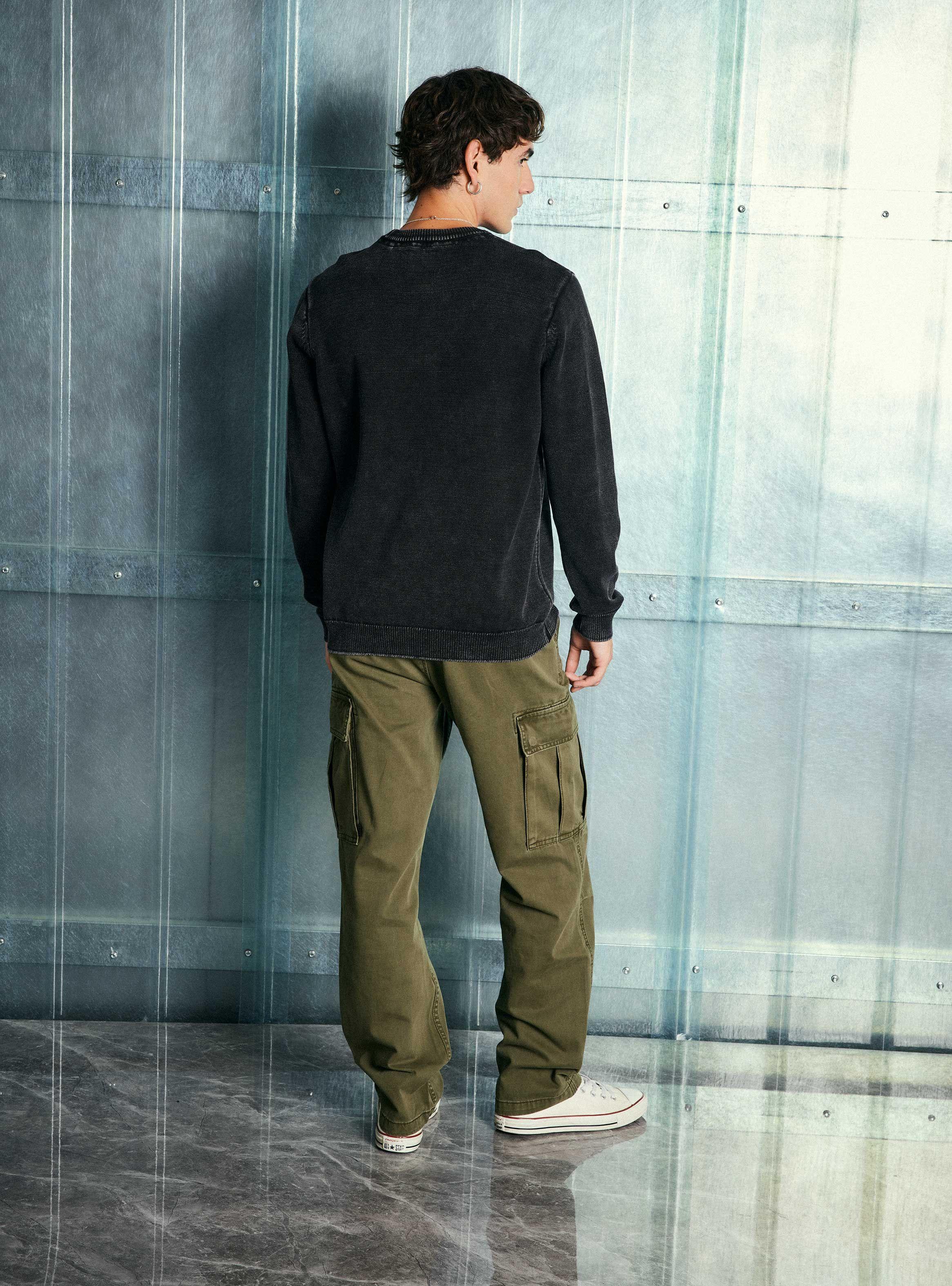 Sweater Liso Lavado-5