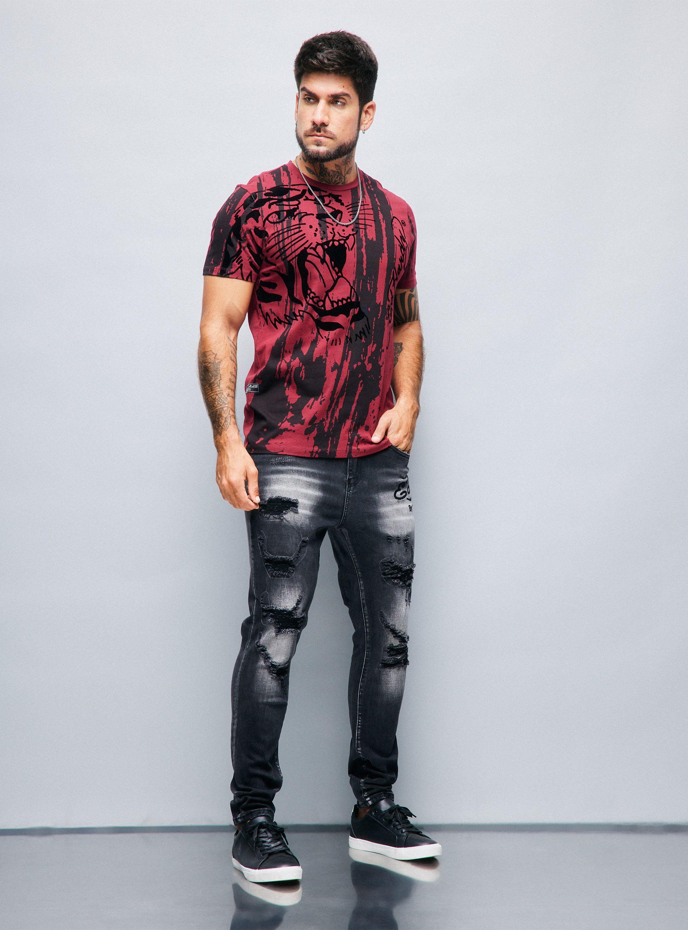 Jeans Ed Hardy Contrastado Rotura Terciopelo-4