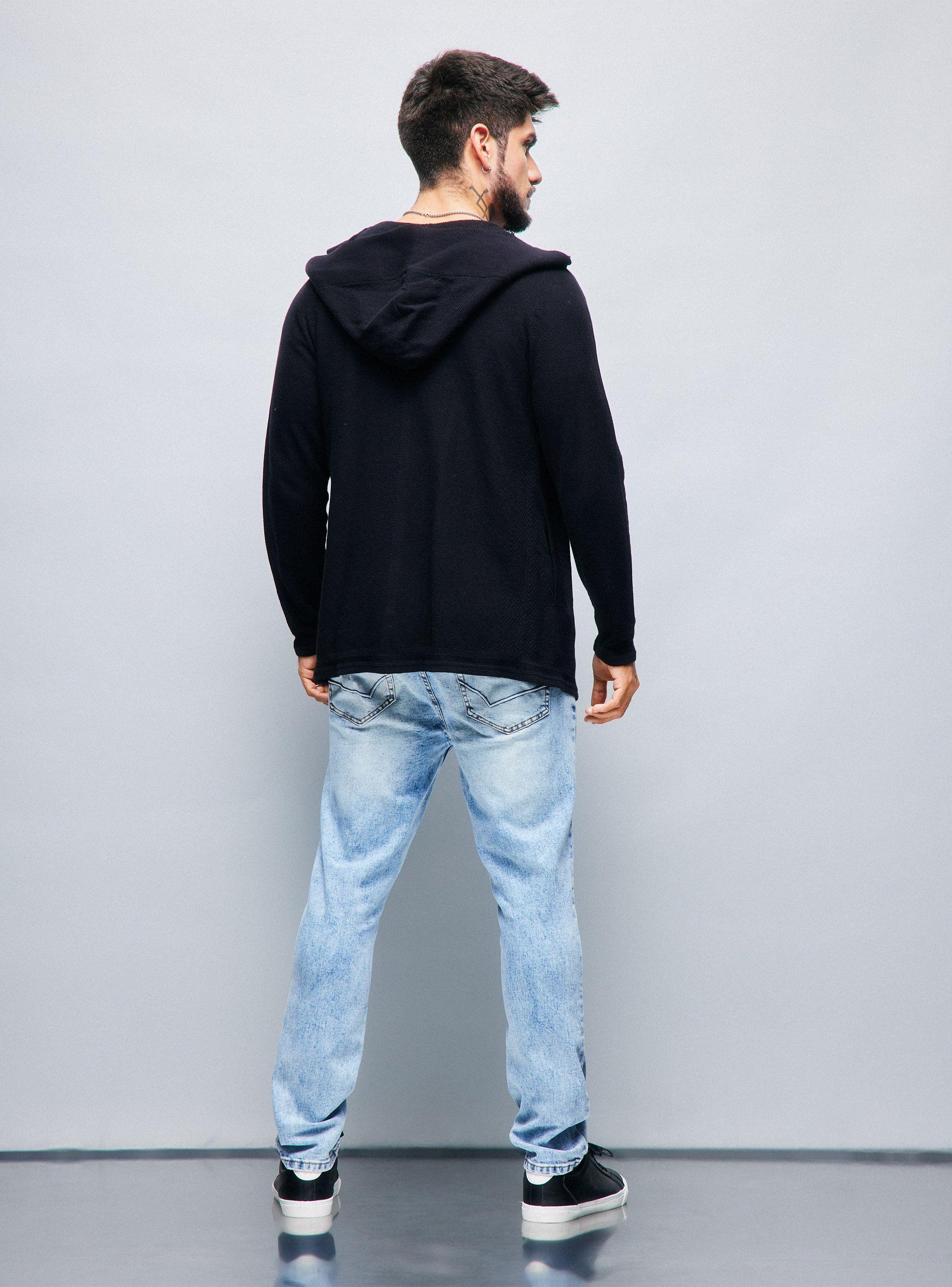 Chaleco Cardigan Capa Long Fit-5