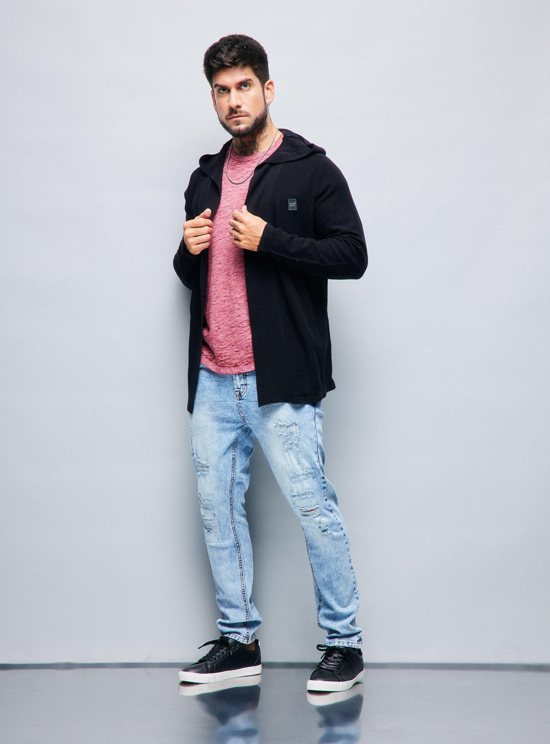 Chaleco Cardigan Capa Long Fit-4