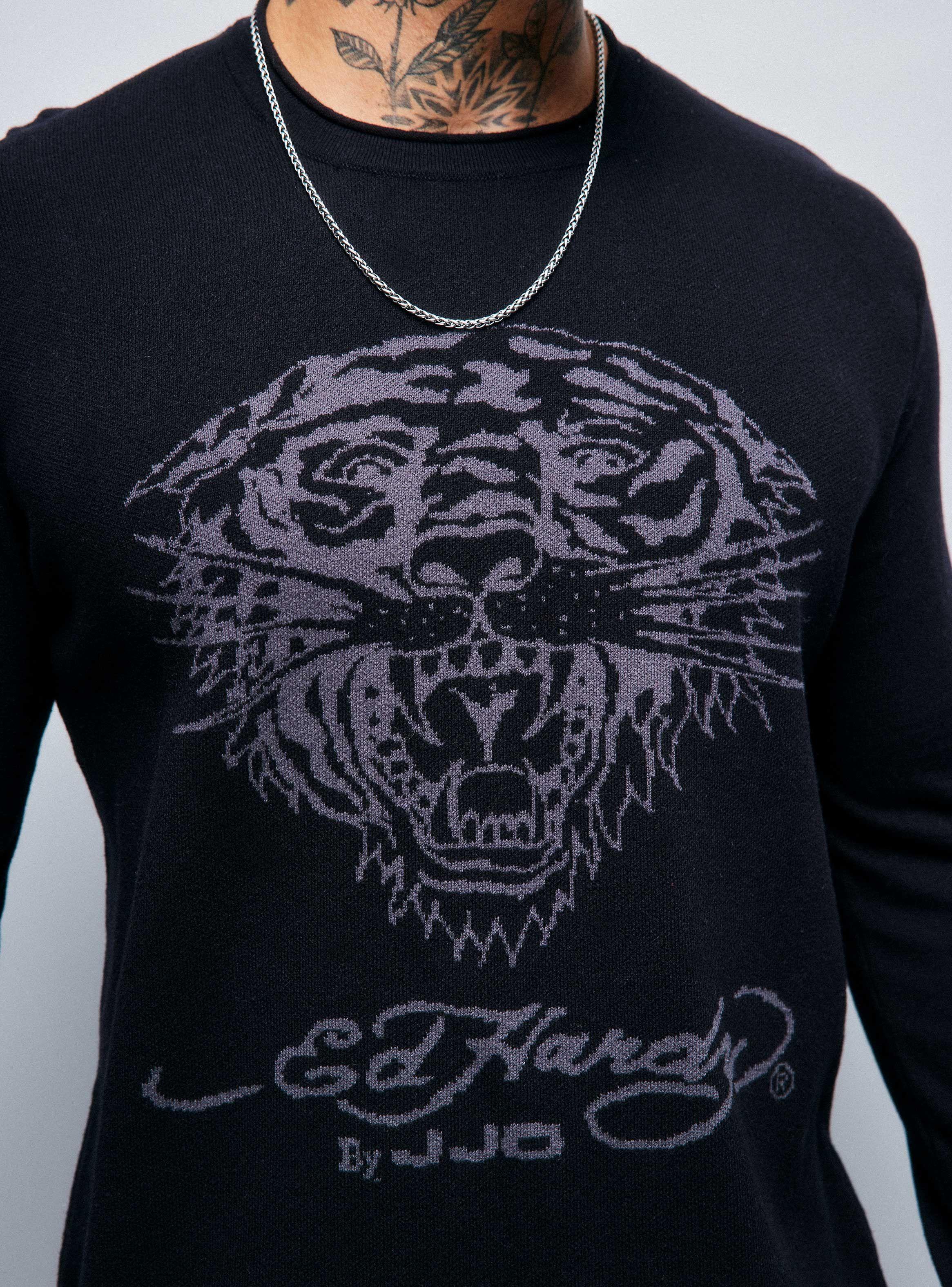 Sweater Ed Hardy Jacquard Tigre-2
