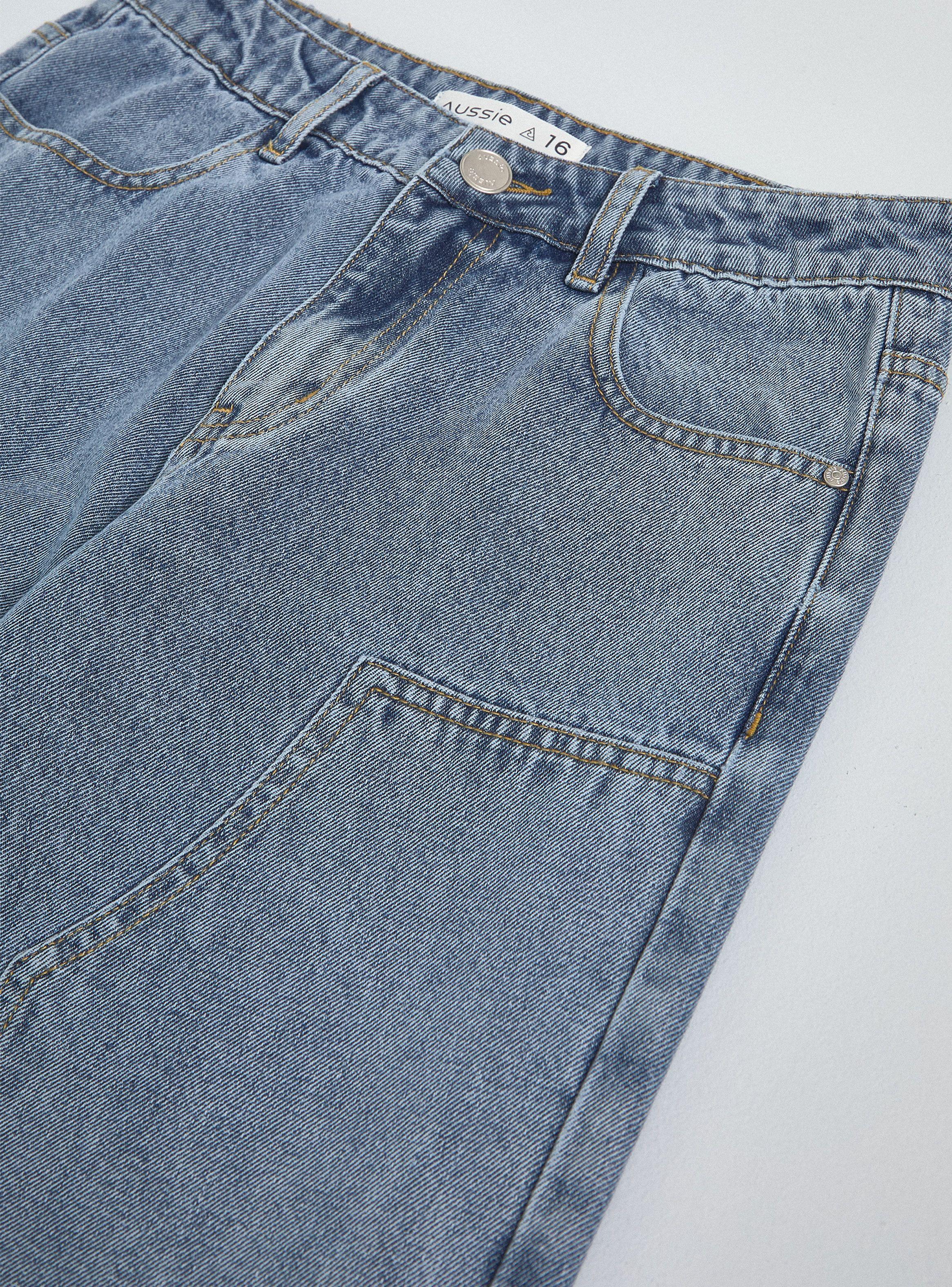 Jeans Anchos con Cortes-2