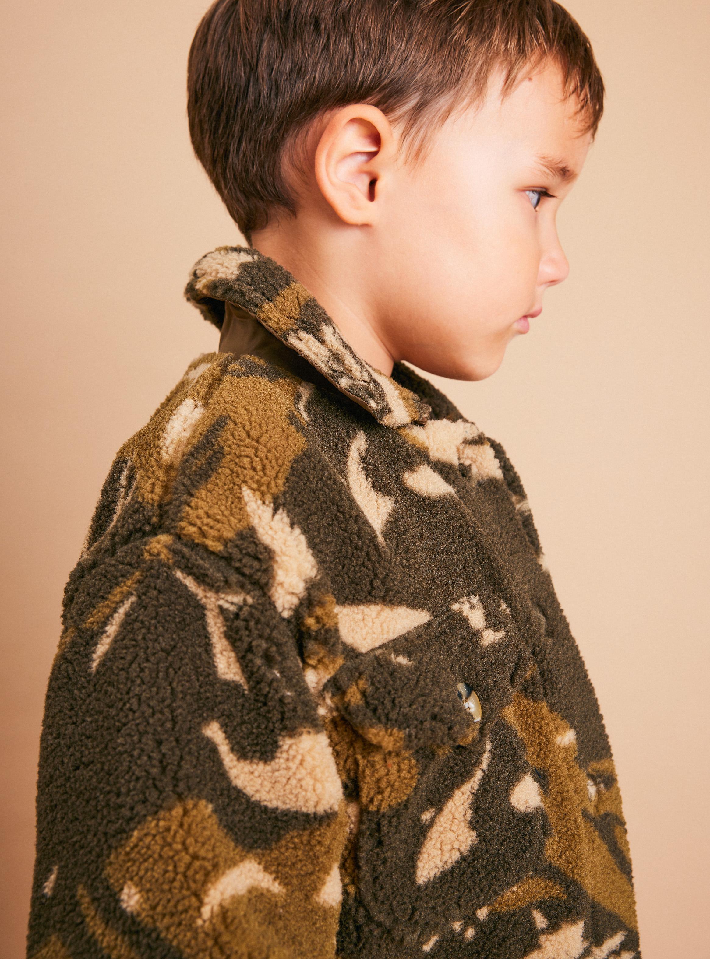Chaqueta Sherpa Estampada-4
