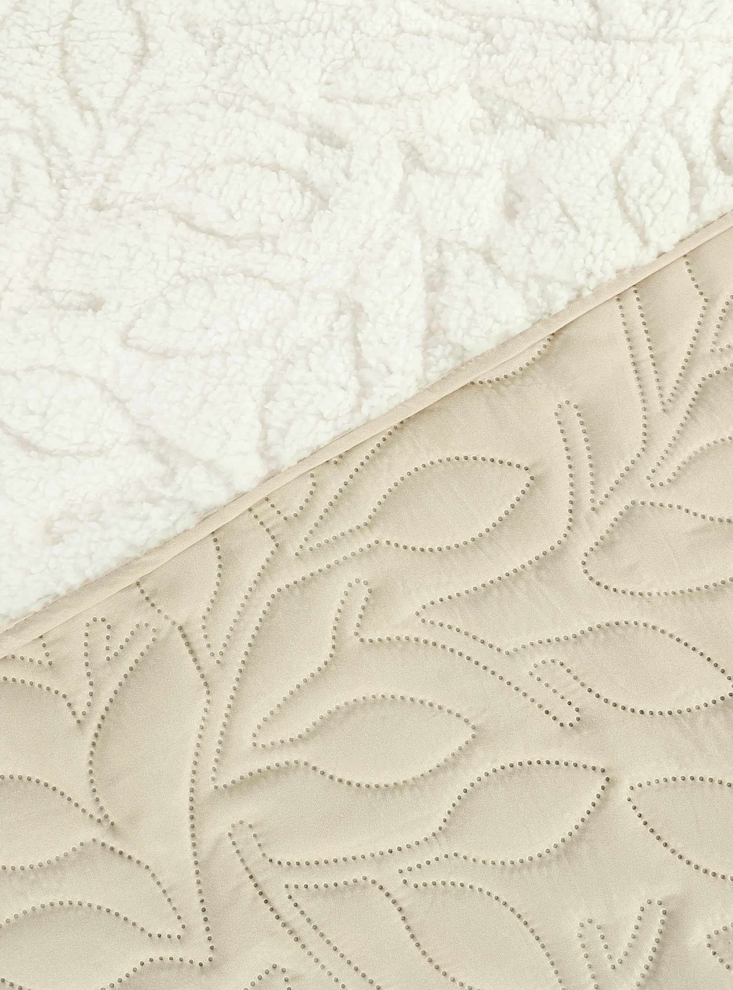 Quilt 1.5 Plazas Hojas Sherpa-1
