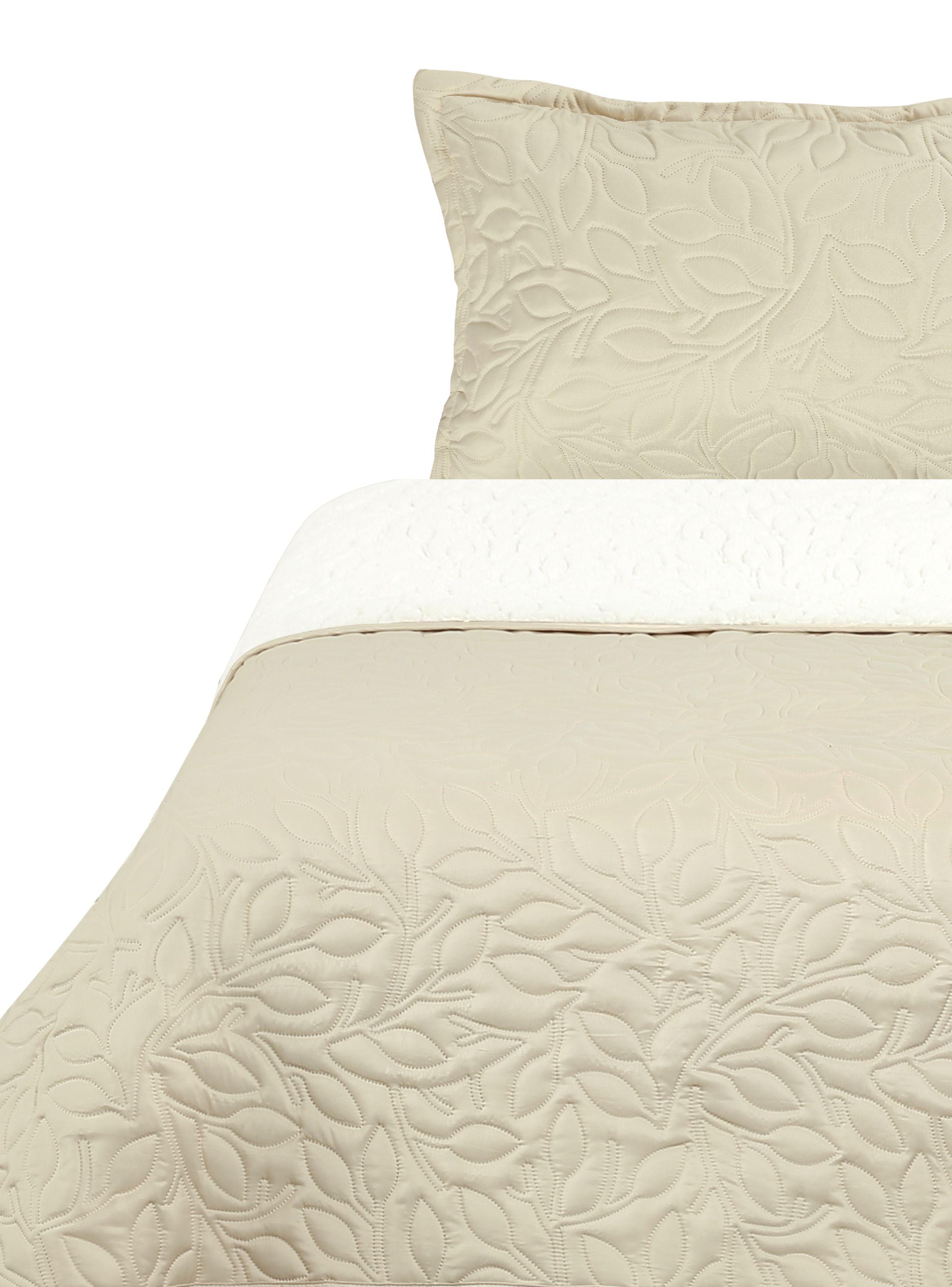 Quilt 1.5 Plazas Hojas Sherpa-0