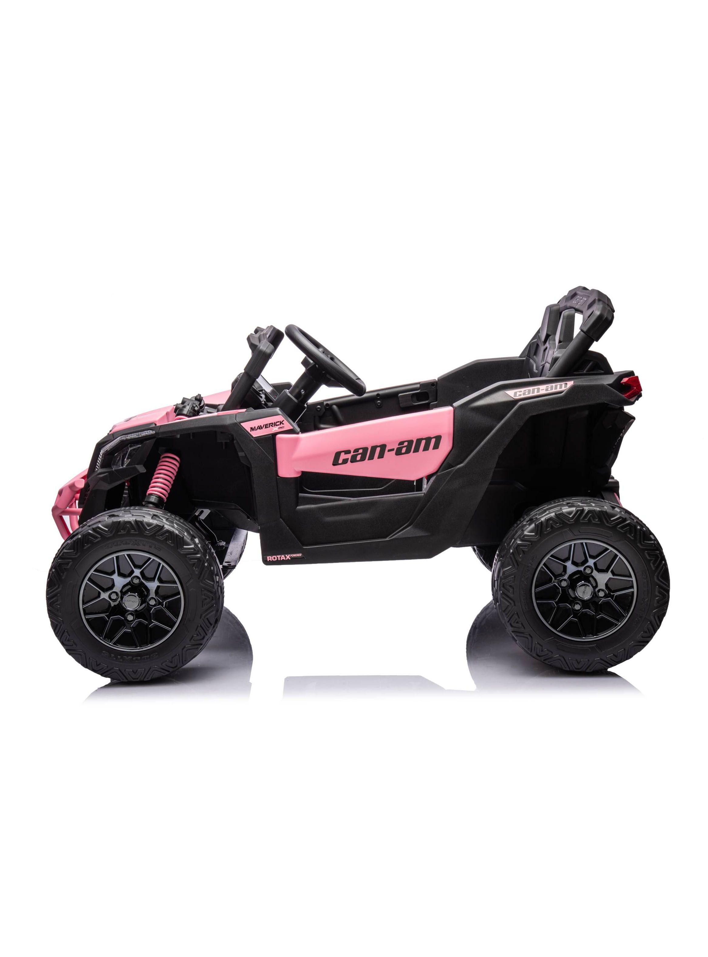 Auto Batería Buggy Canam Maverick Rosado 12V-4