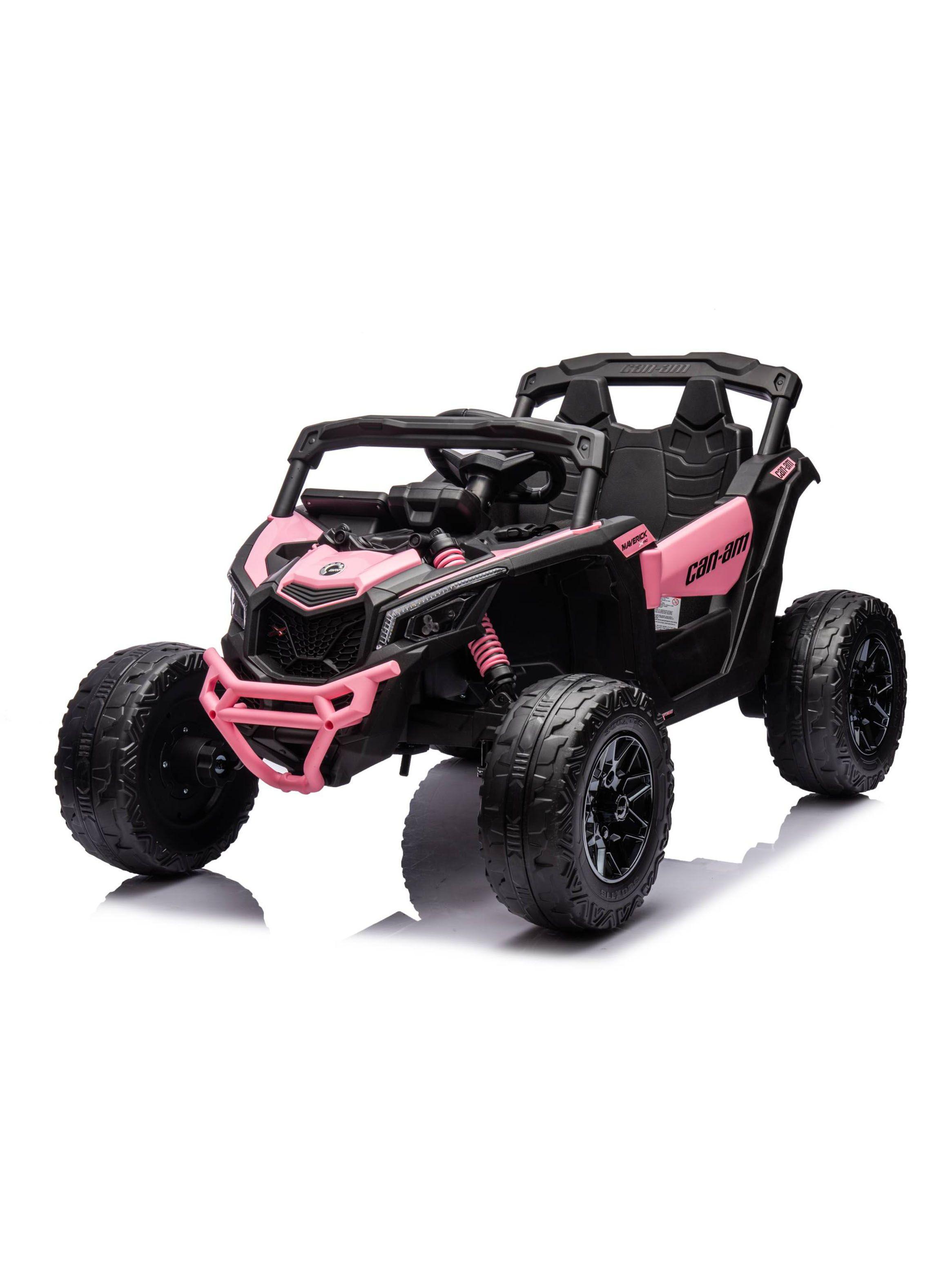 Auto Batería Buggy Canam Maverick Rosado 12V-0