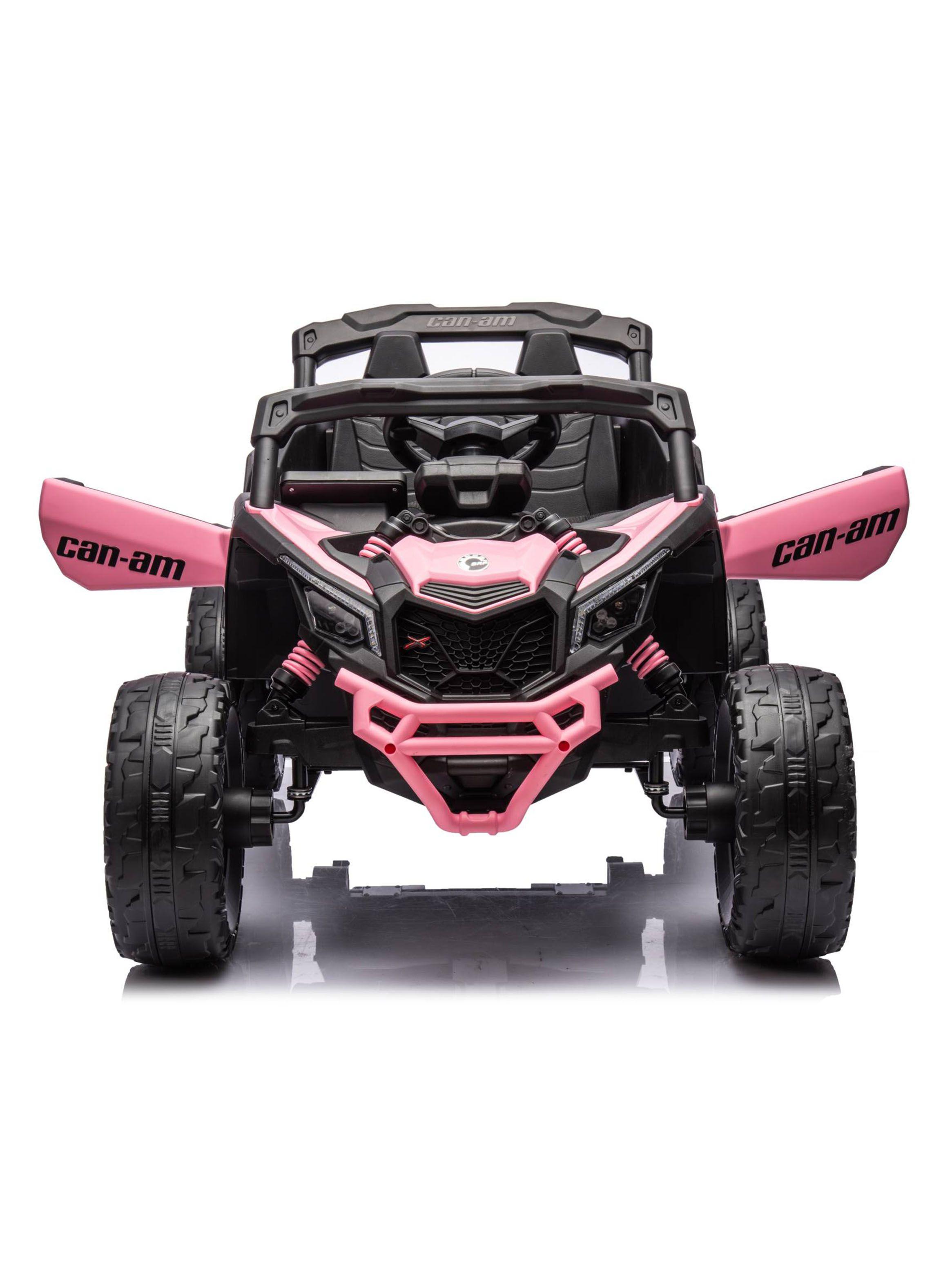 Auto Batería Buggy Canam Maverick Rosado 12V-3