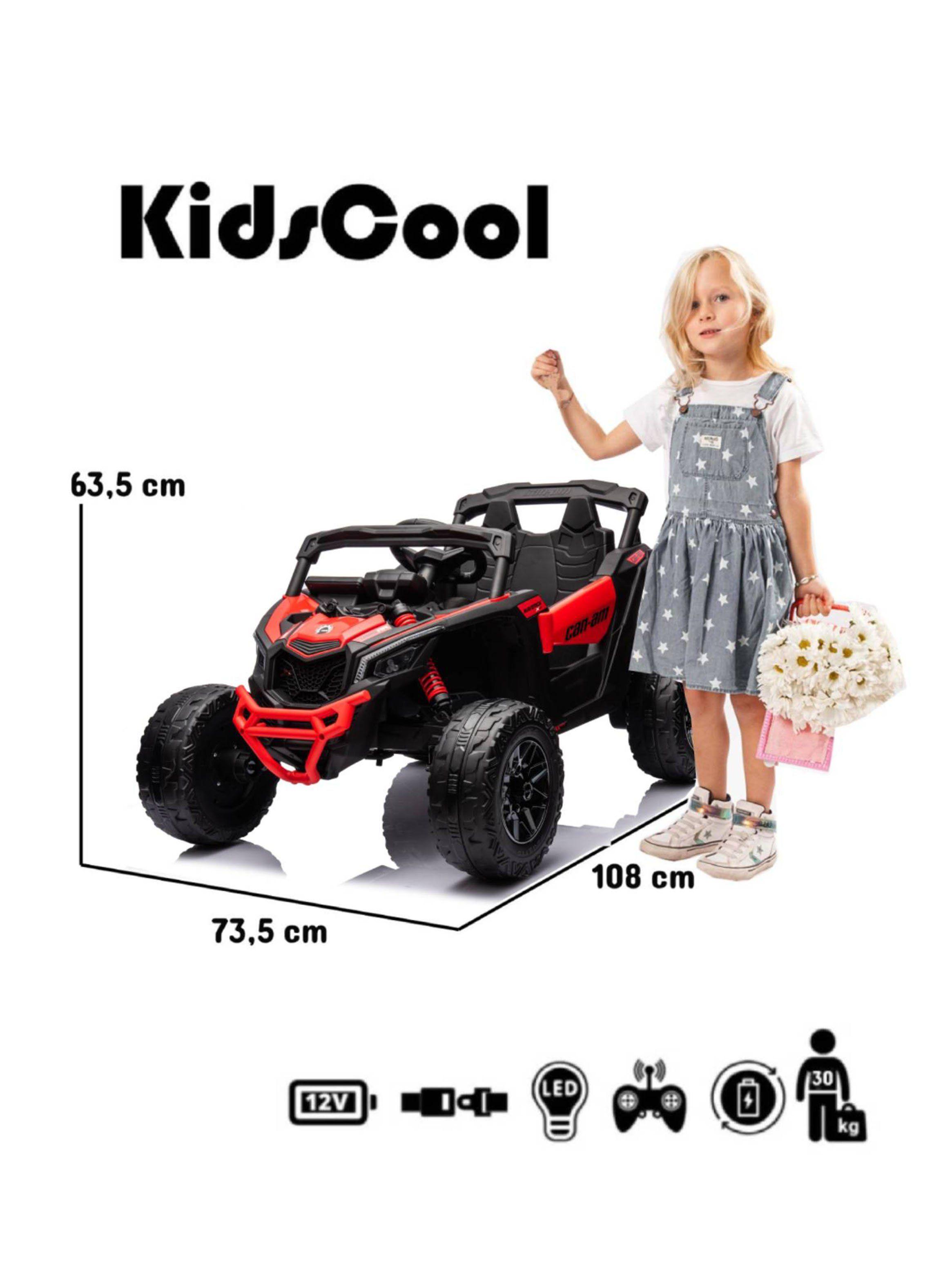 Auto Batería Buggy Canam Maverick Rojo 12-1