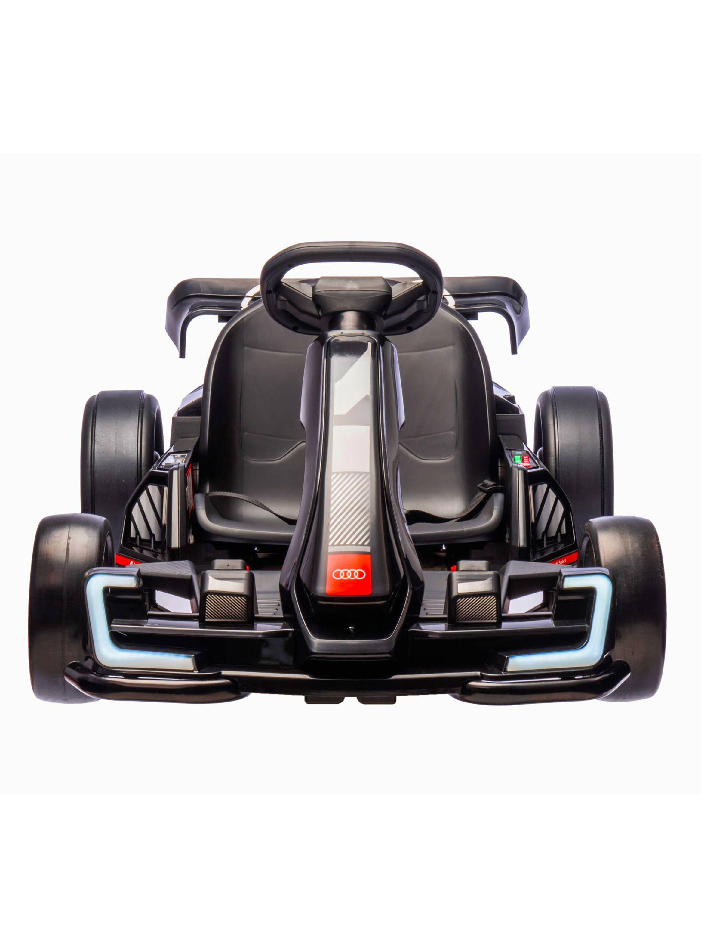 Auto Batería Go Kart Drift Audi Negro 24V-4