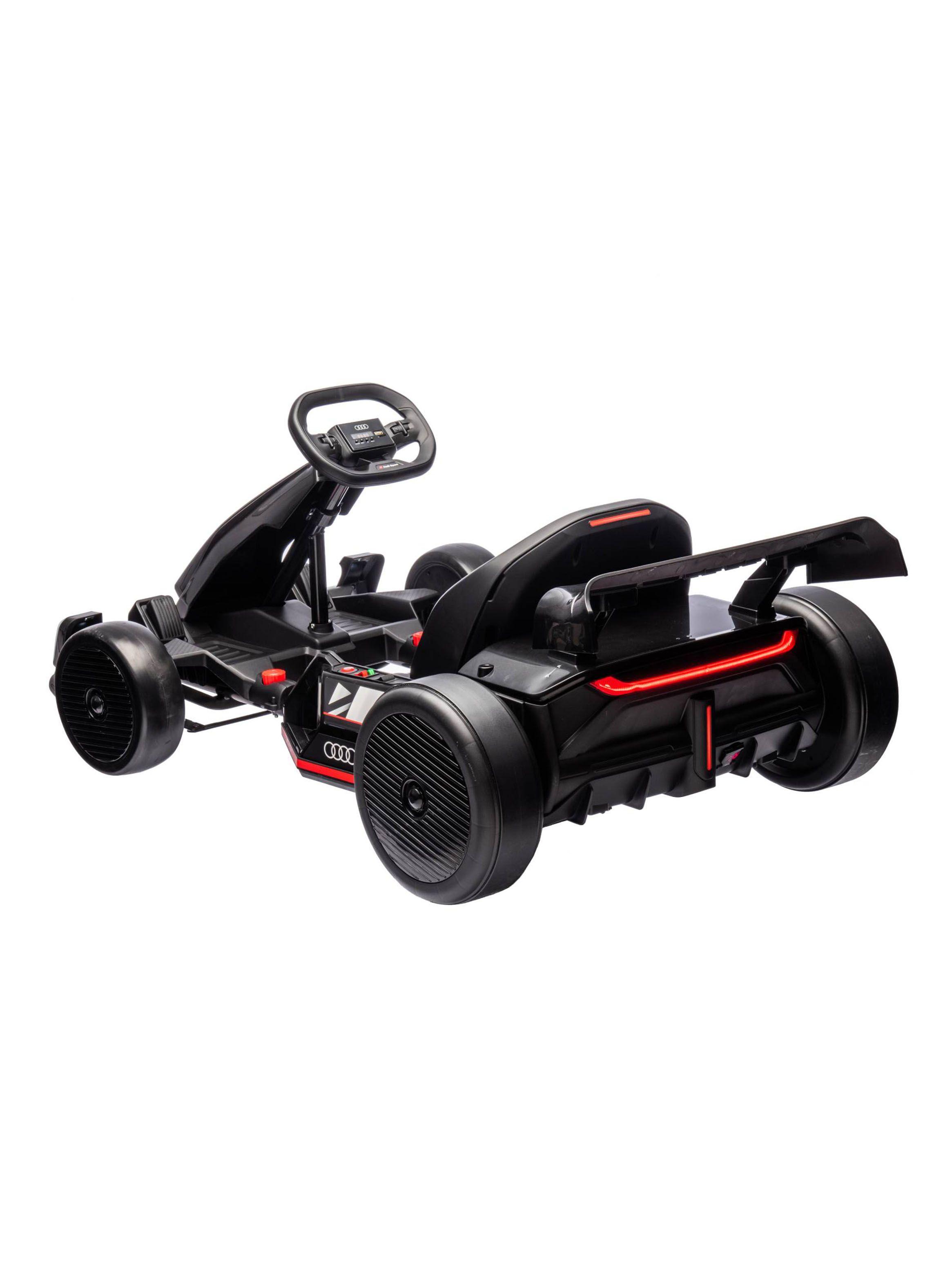 Auto Batería Go Kart Drift Audi Negro 24V-2