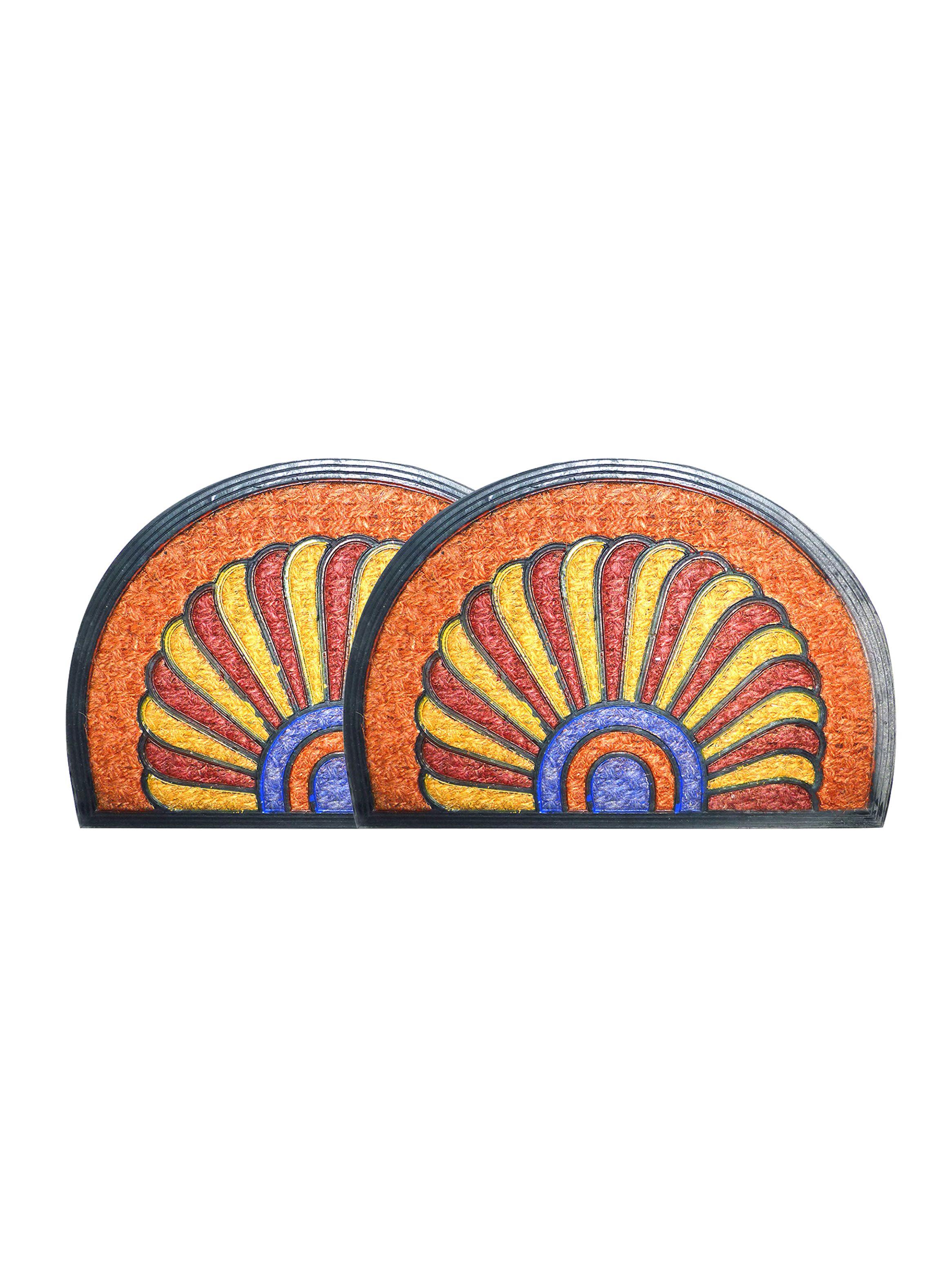 Set 2 Limpiapiés Medialuna Caracola D2 40 x 60 cm-0