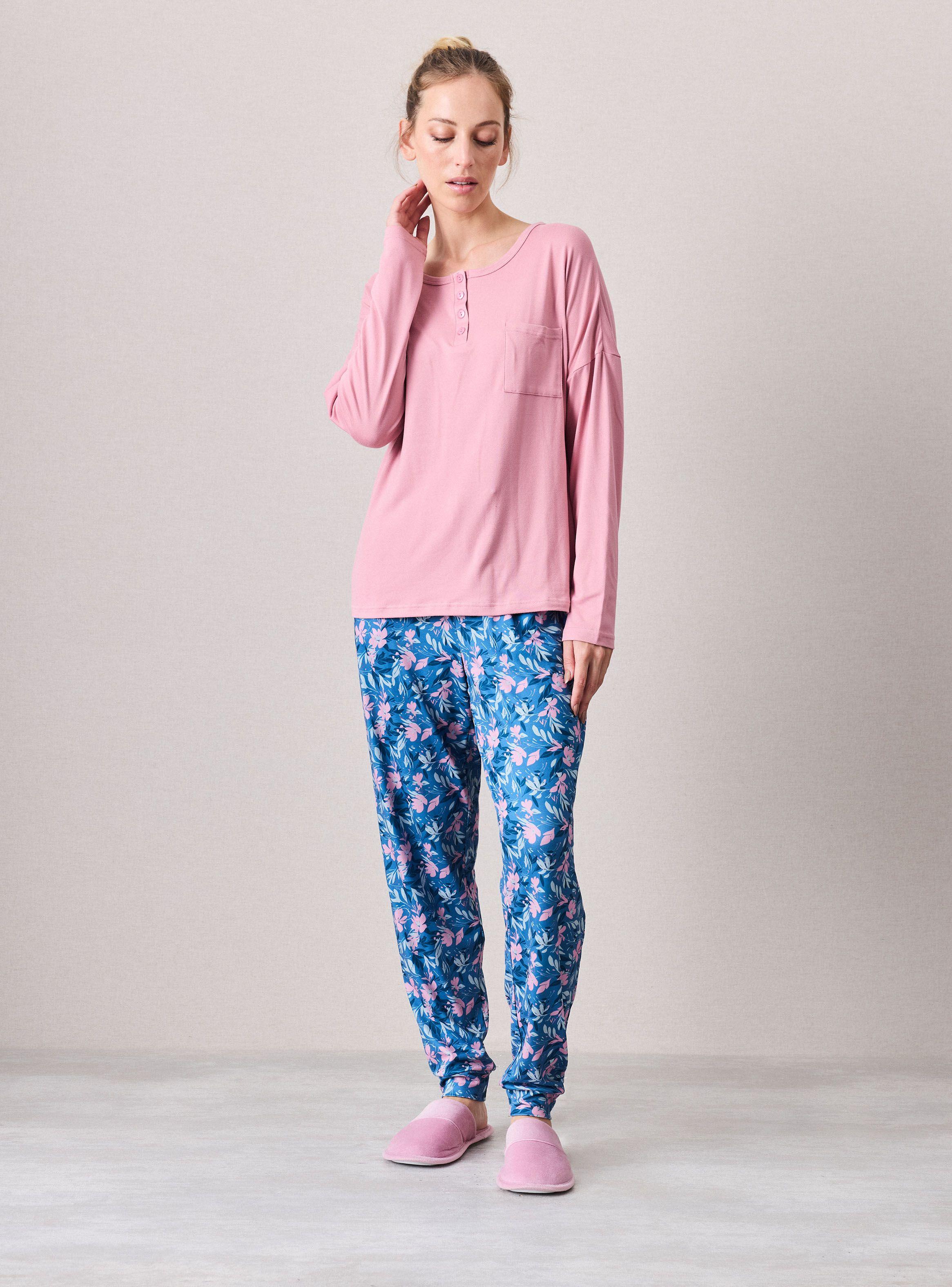 Pantalón Pijama Full Print Tacto Peach-4