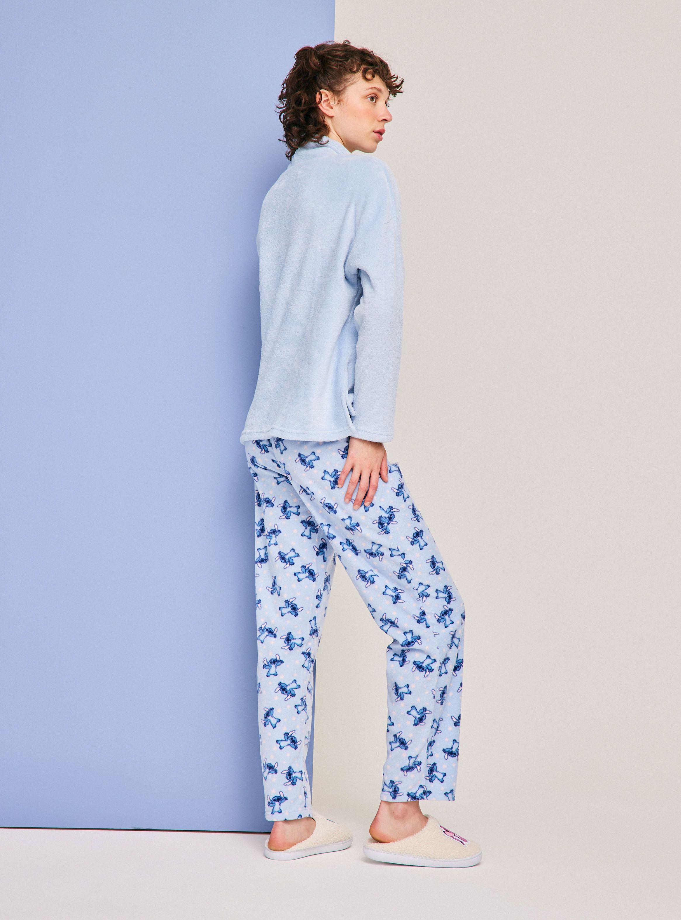 Pijama Cuello Alto Polar Bordado Disney Stitch-5