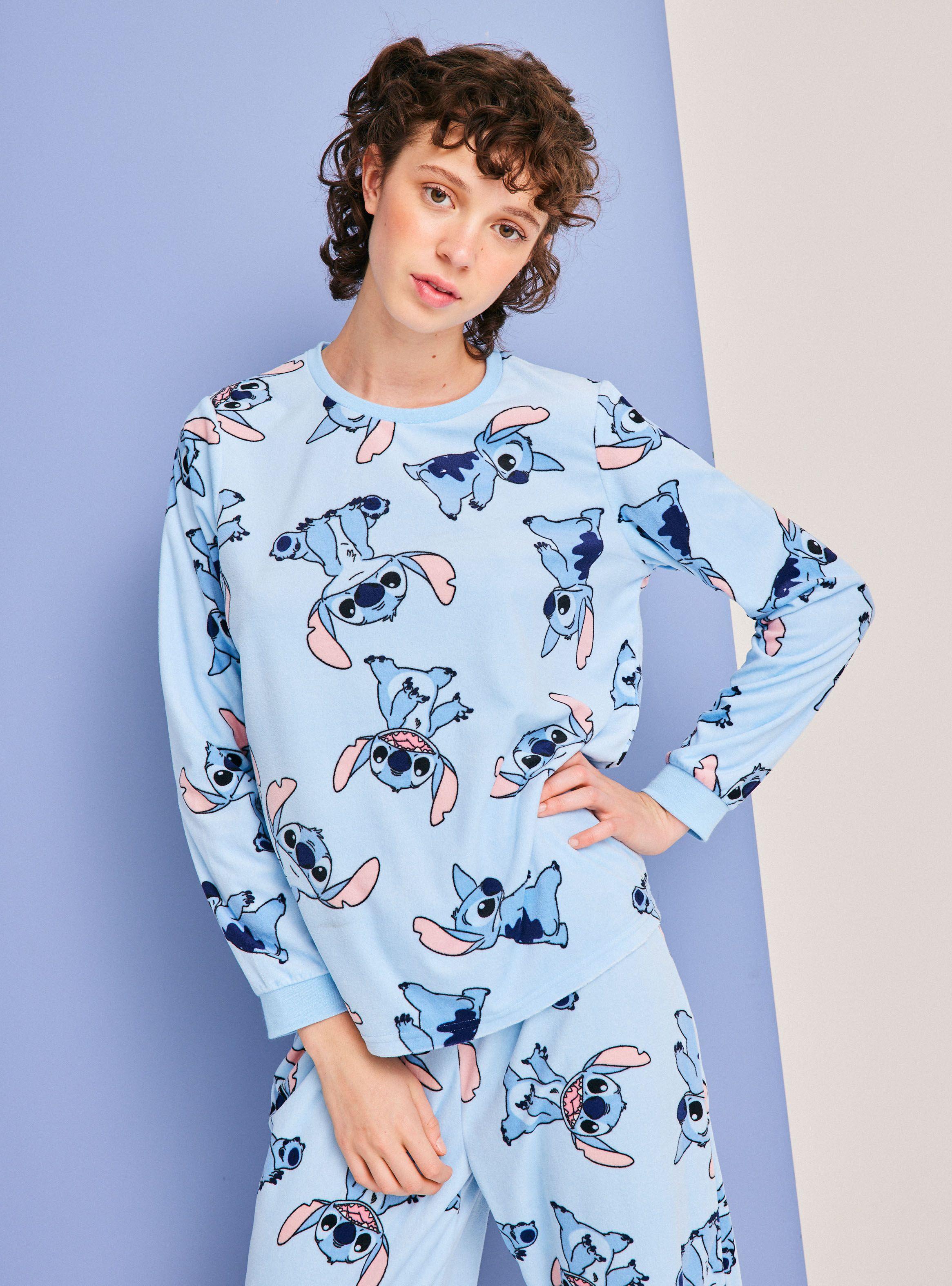 Pijama Velour Full Print Disney Stitch-2