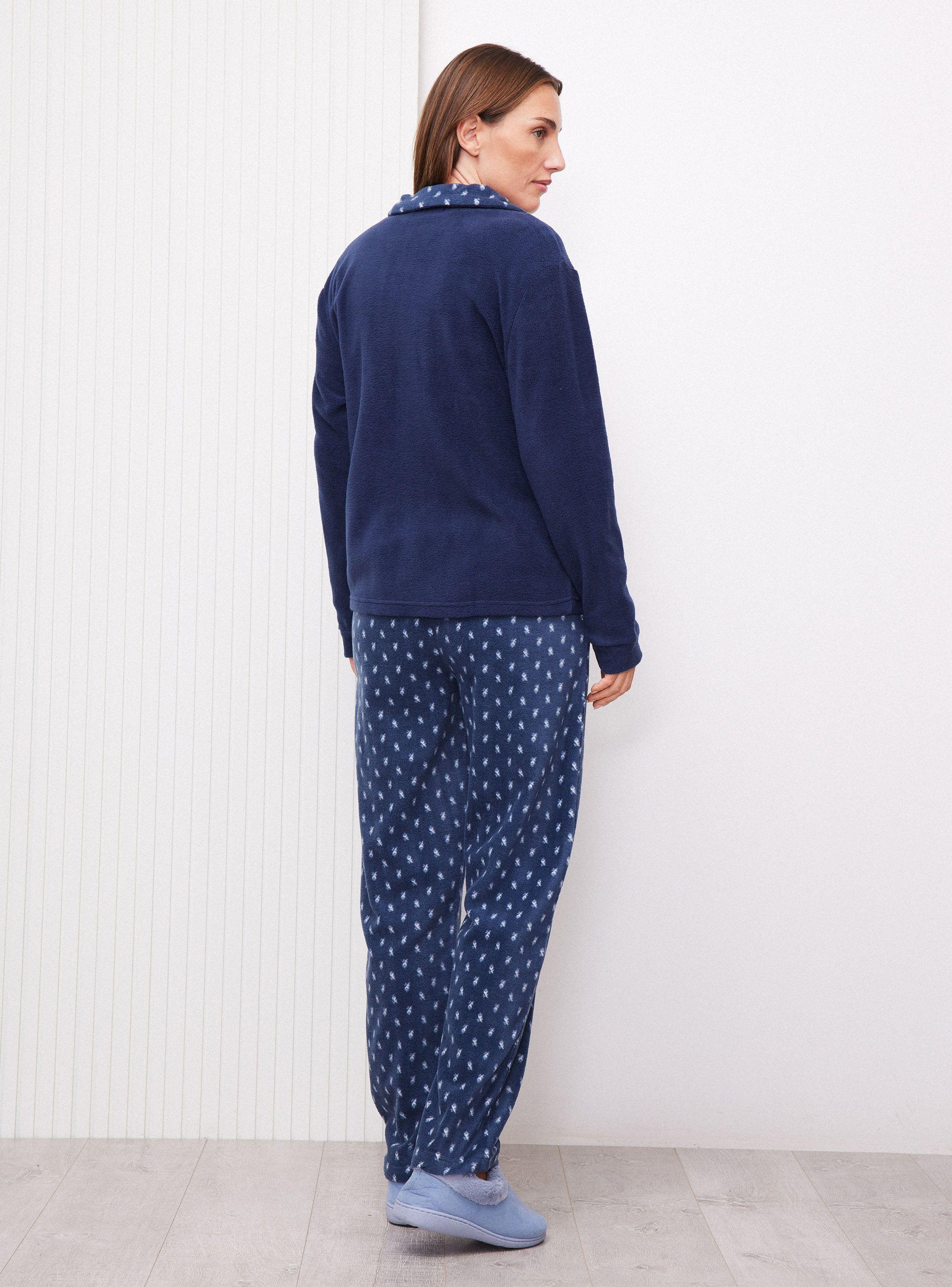 Pijama Polerón y Pantalón de Polar Polera Jersey-5