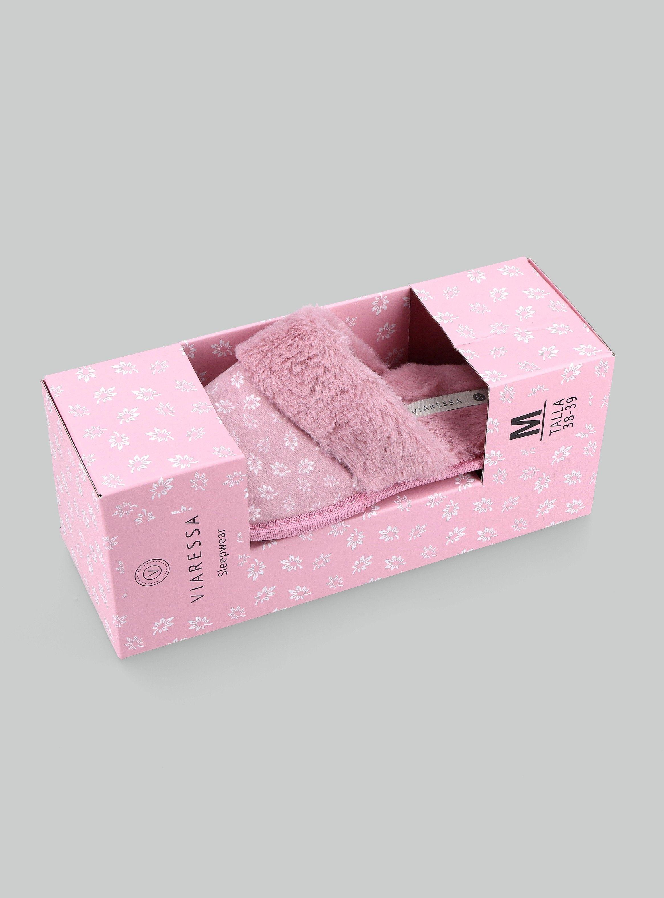 Pantufla Estampada Cajita para Regalo-4
