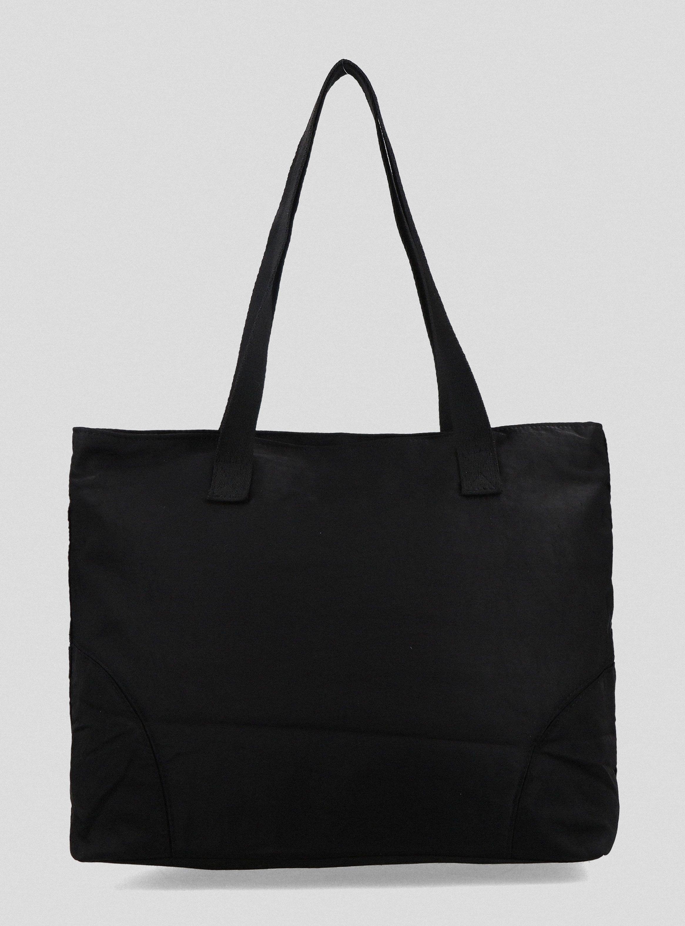 Cartera Totebag Textil con Asas Tejidas-2