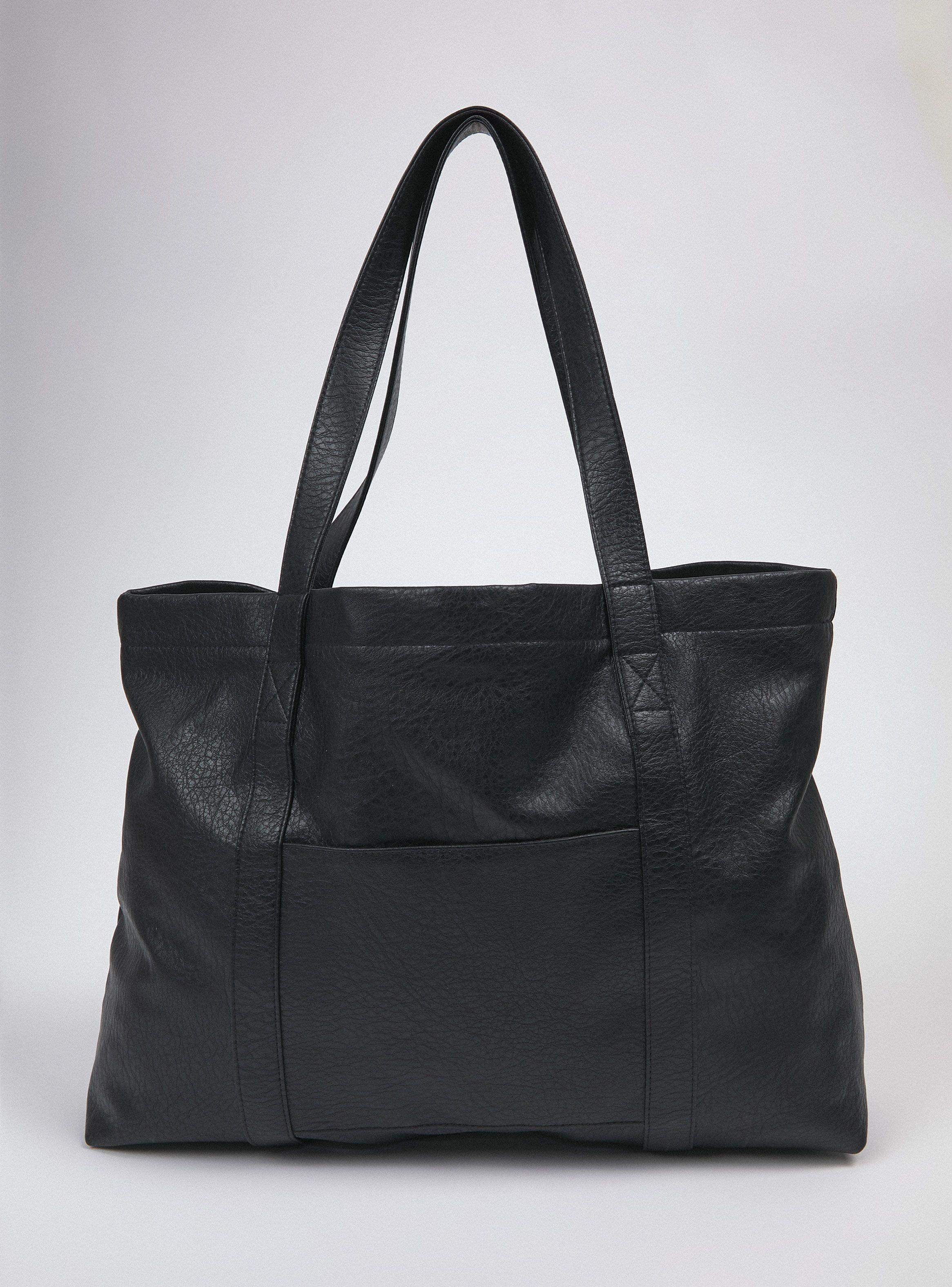 Cartera Tote Desgastado Bolsillo Frontal-2