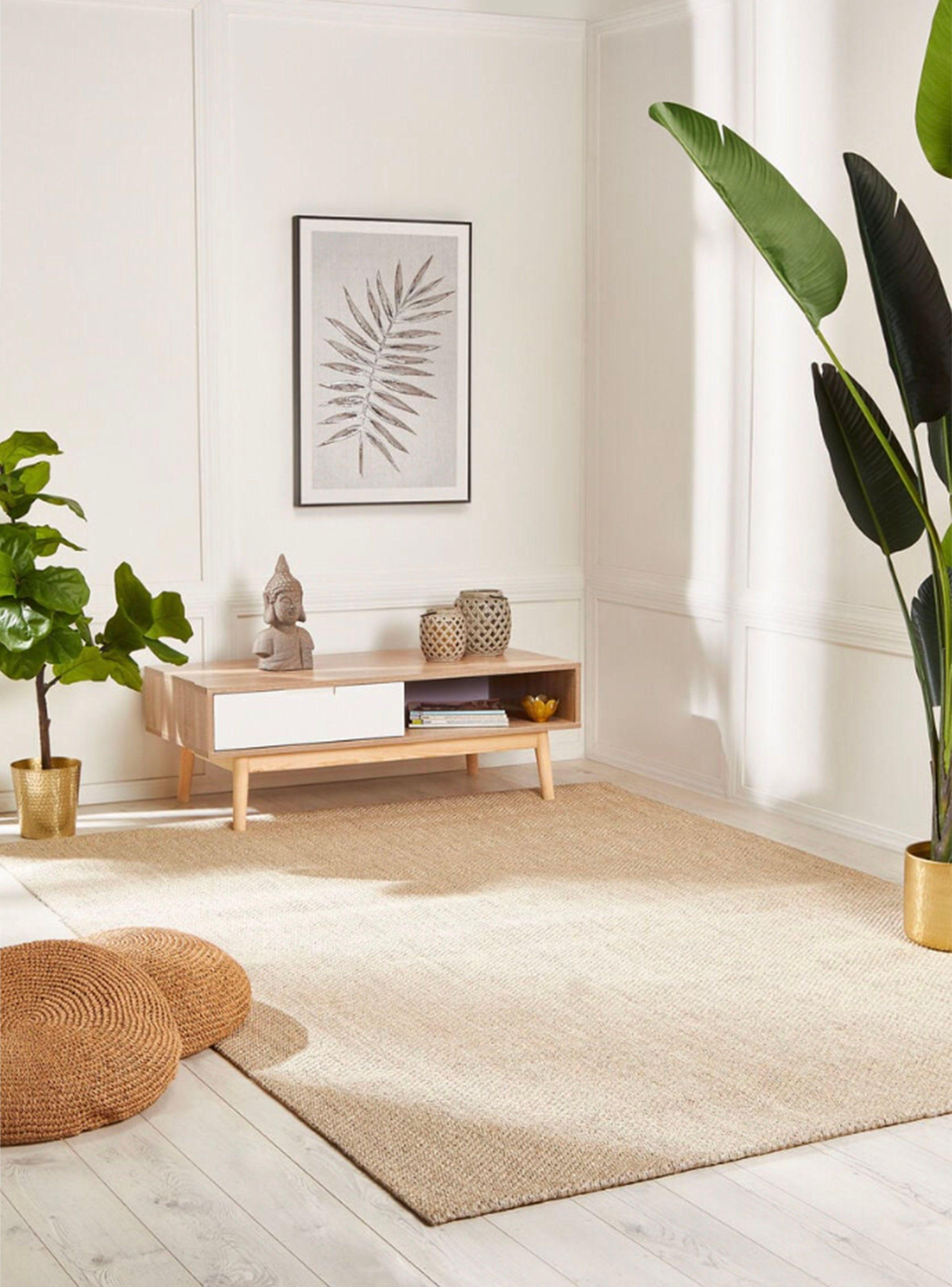 Alfombra 160 x 230 cm Sisal Plain Marfil-3