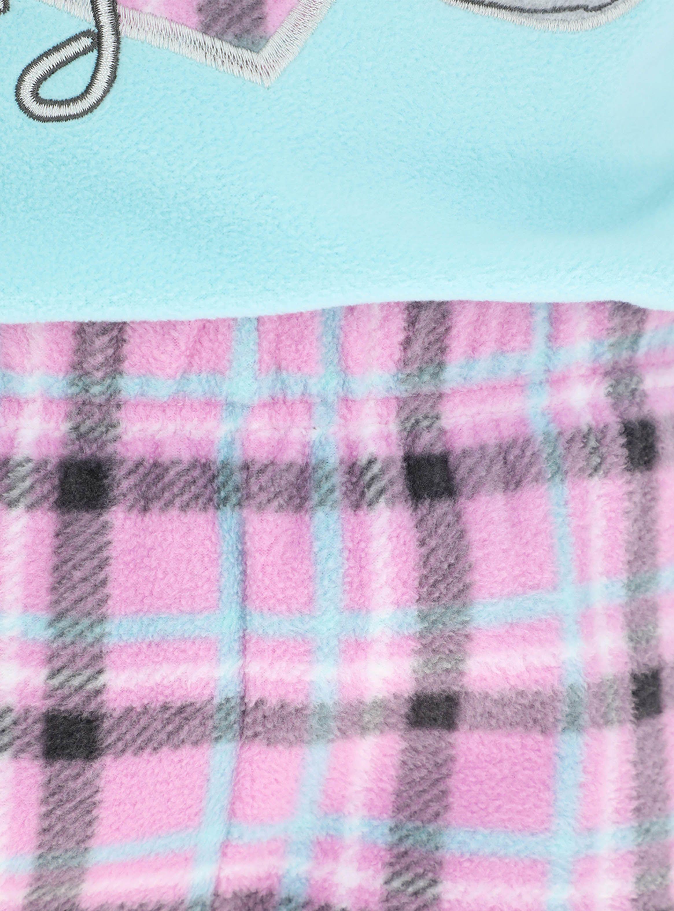 Pijama Flores 2 Piezas Manga Larga Polar Kids-3