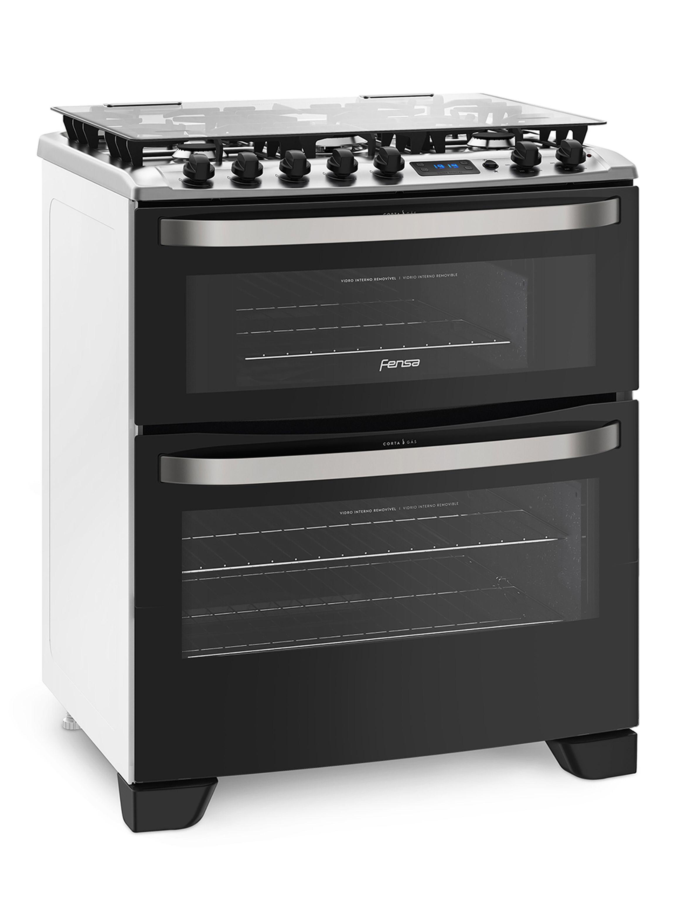 Cocina a Gas 5 Quemadores 76DBT Negro-1